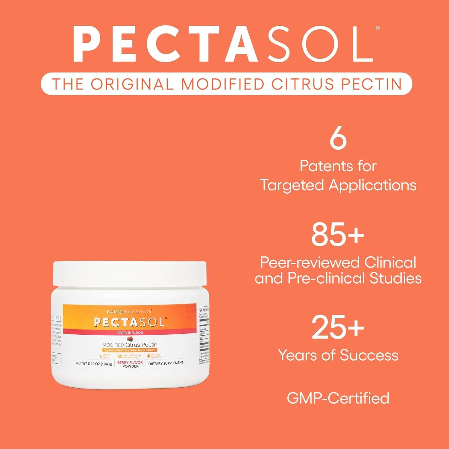PectaSol Pectina de Cítricos Modificada 184g - Suplemento Salud
