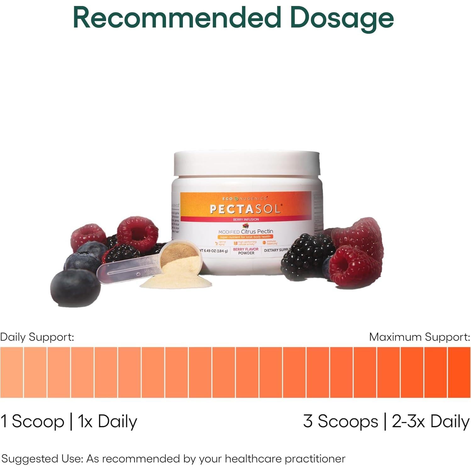 PectaSol Pectina de Cítricos Modificada 184g - Suplemento Salud