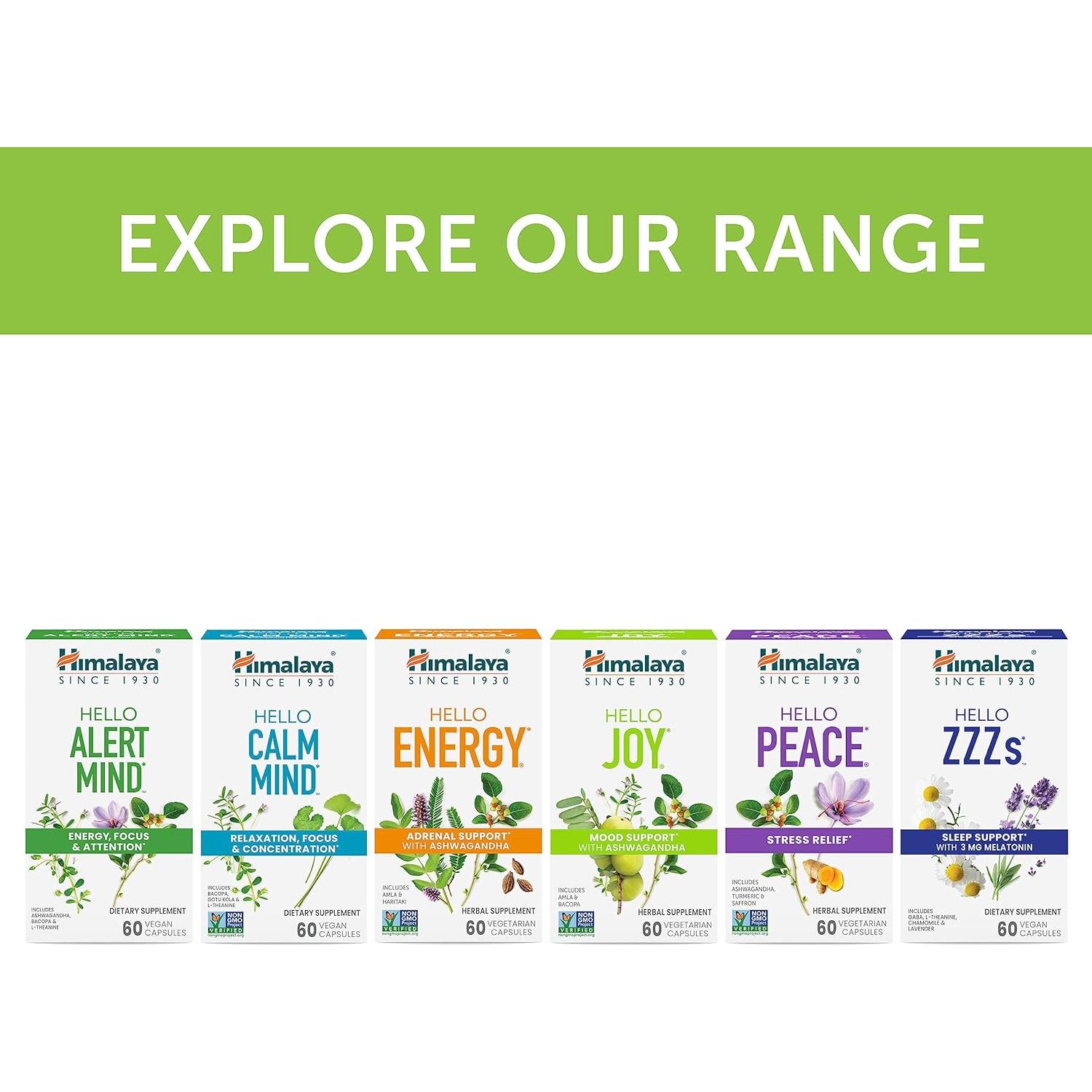 Suplemento Herbal Himalaya Hello Joy 60 Cápsulas - Antiestrés