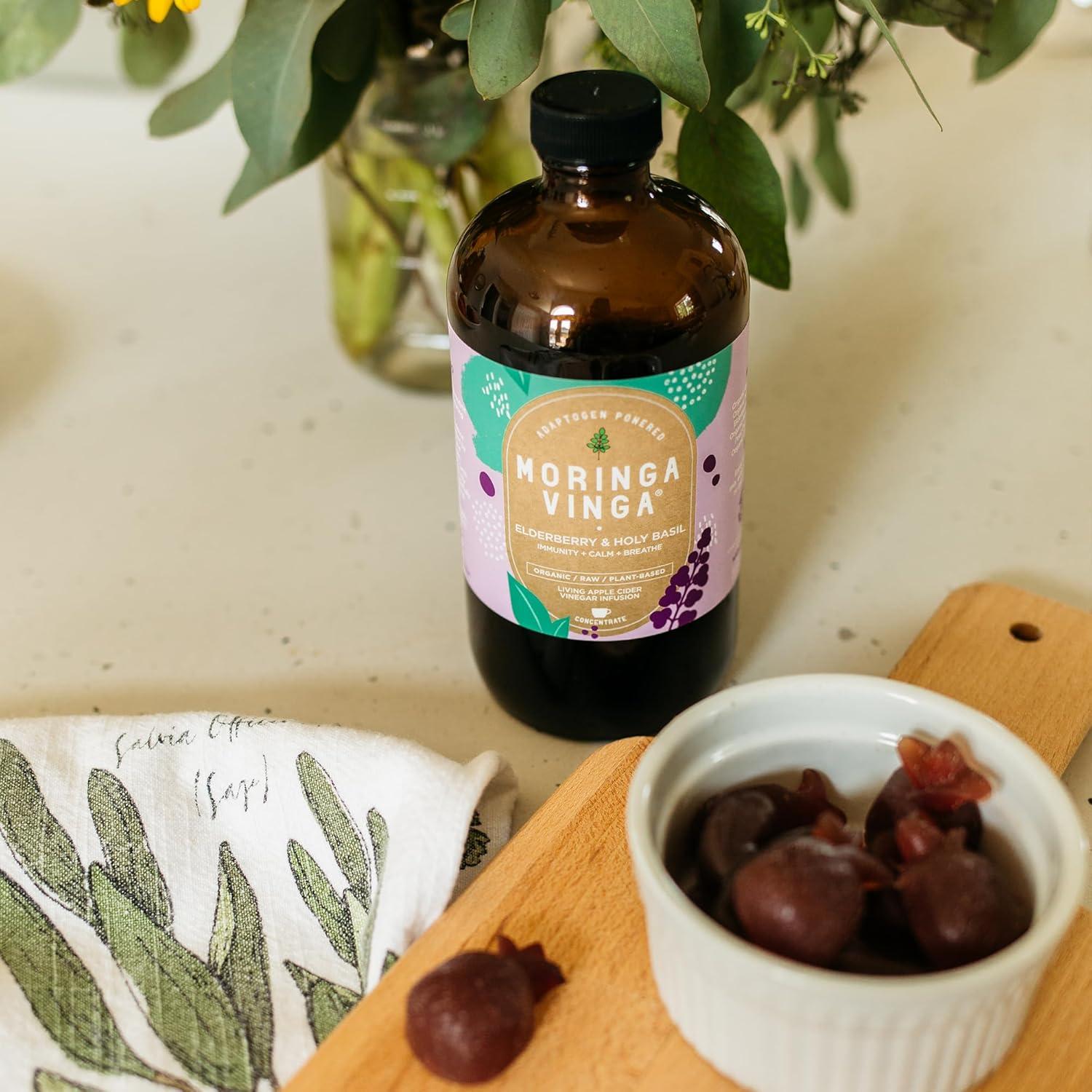 Infusión Orgánica VINGA de Saúco y Albahaca Sagrada 473 ml