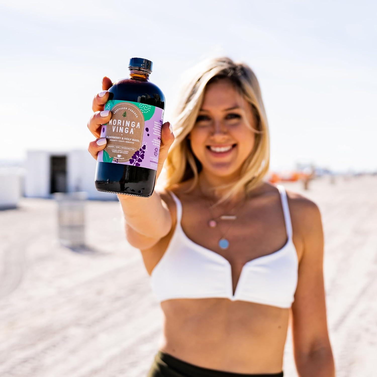 Infusión Orgánica VINGA de Saúco y Albahaca Sagrada 473 ml