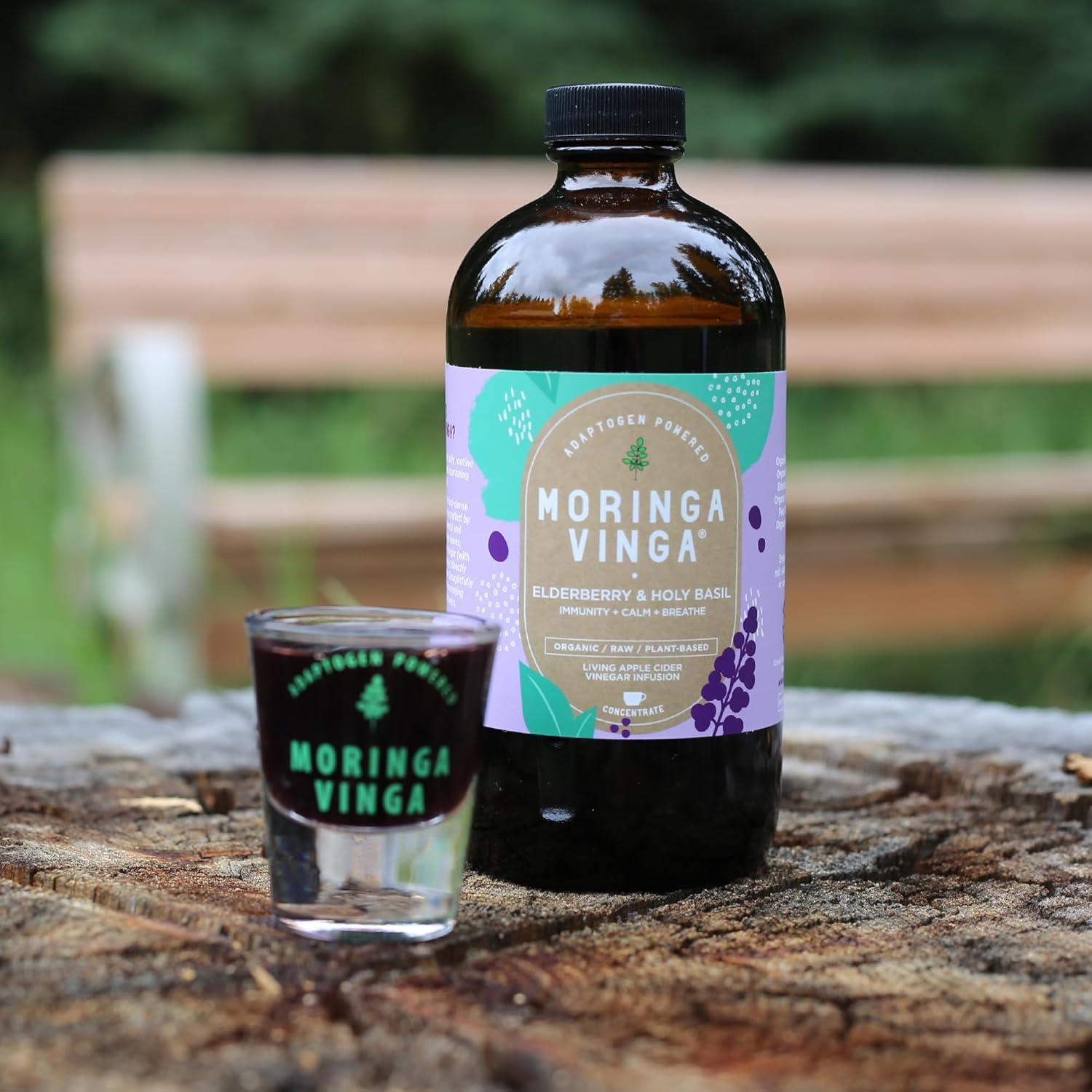 Infusión Orgánica VINGA de Saúco y Albahaca Sagrada 473 ml