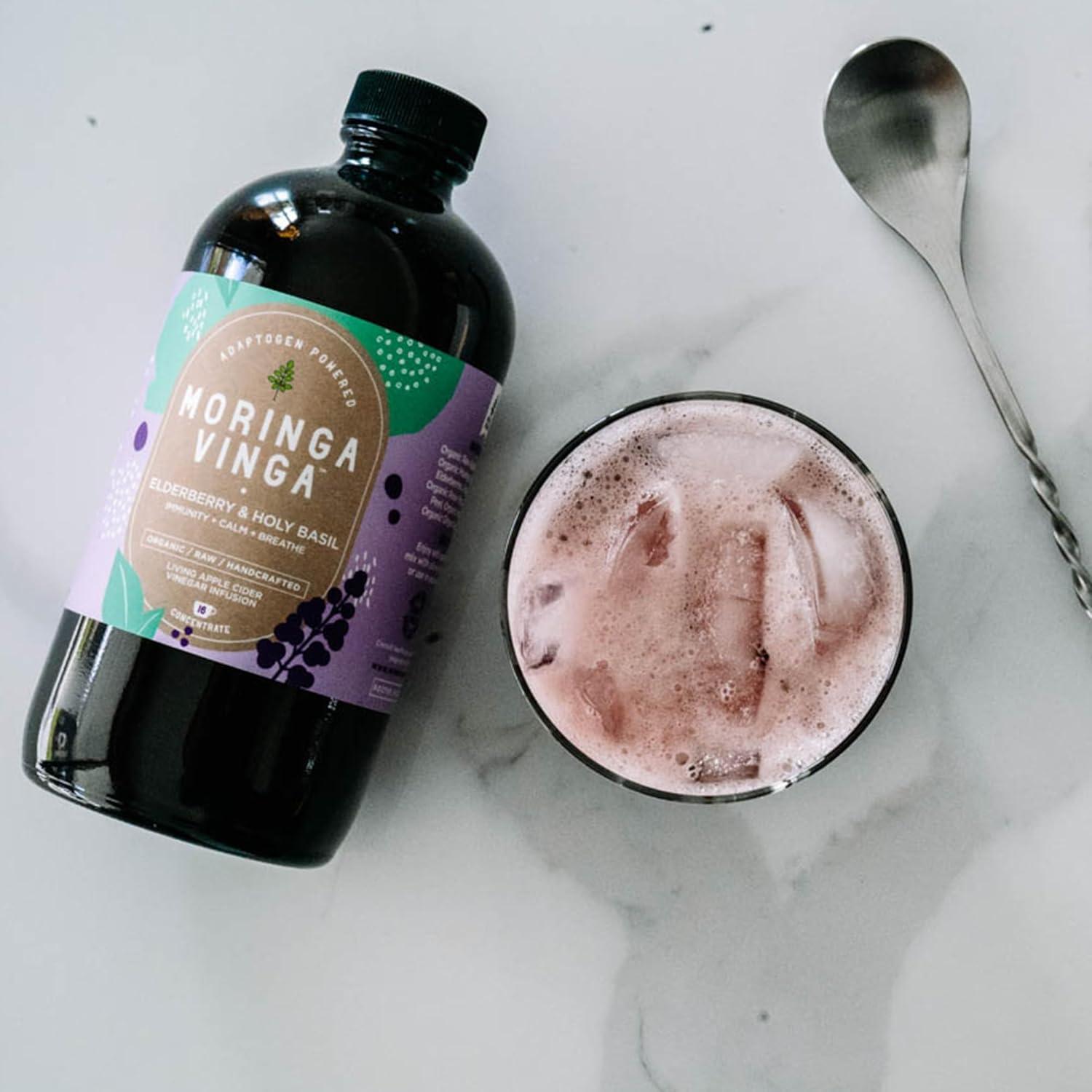 Infusión Orgánica VINGA de Saúco y Albahaca Sagrada 473 ml