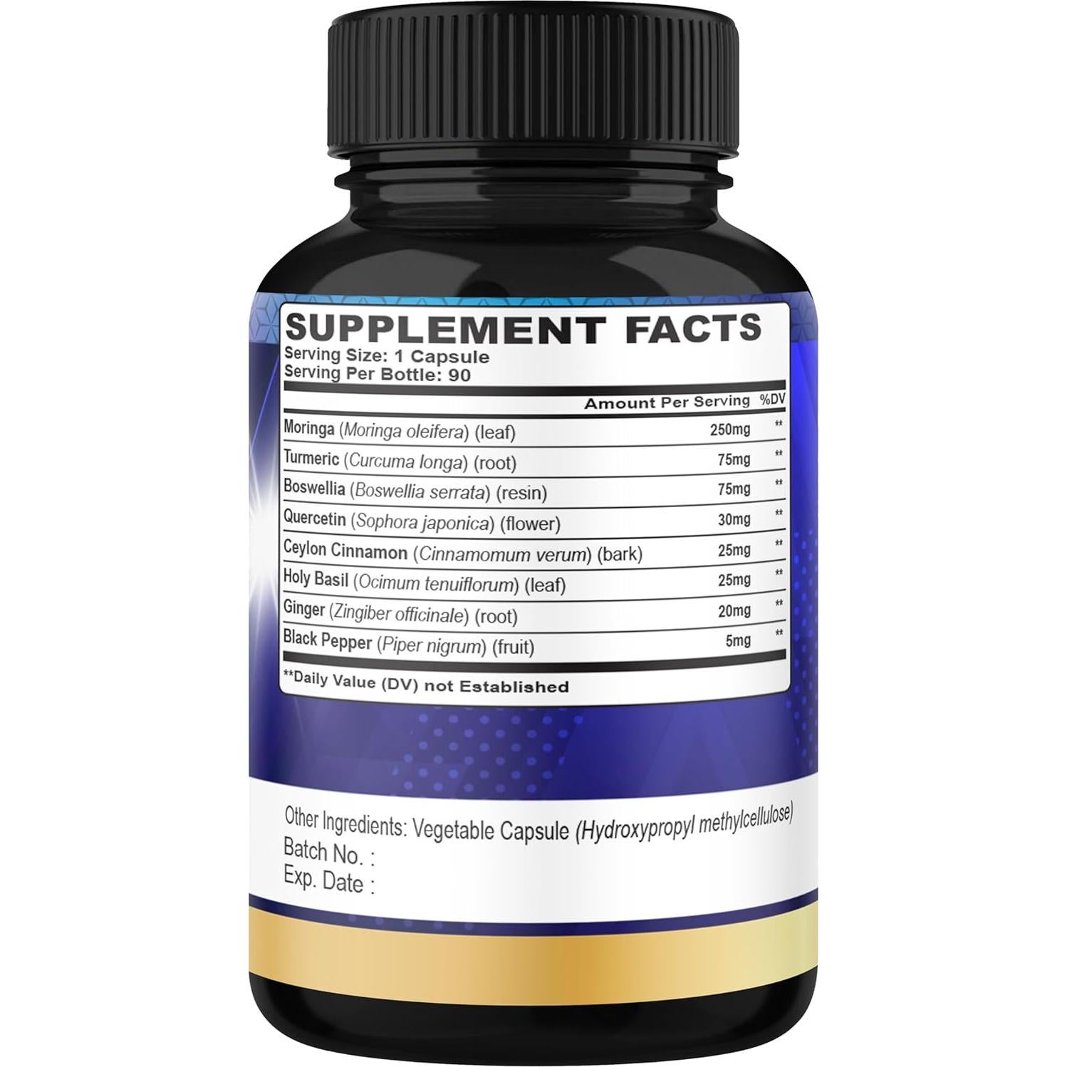 Suplemento Moringa Orgánica Cadane 90 Cápsulas Vegetales