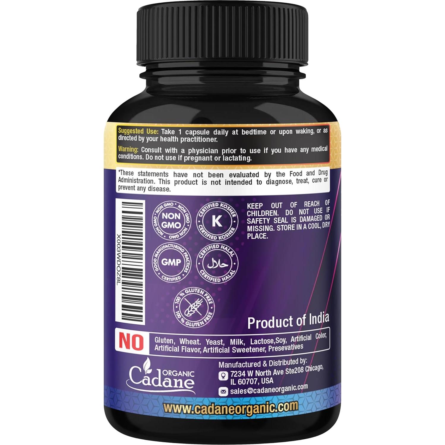 Suplemento Moringa Orgánica Cadane 90 Cápsulas Vegetales