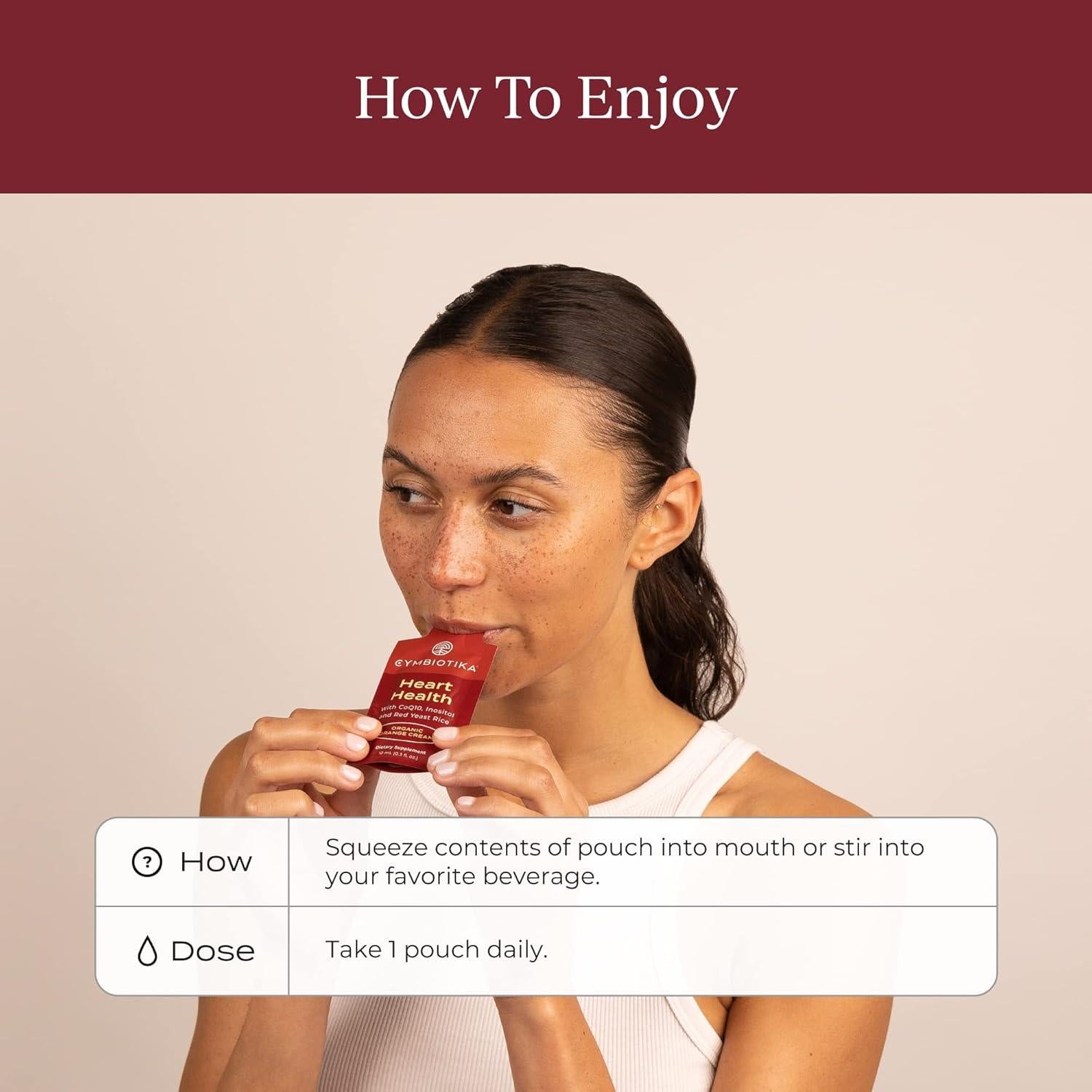 Suplemento Salud del Corazón Cymbiotika CoQ10 30 Paquetes