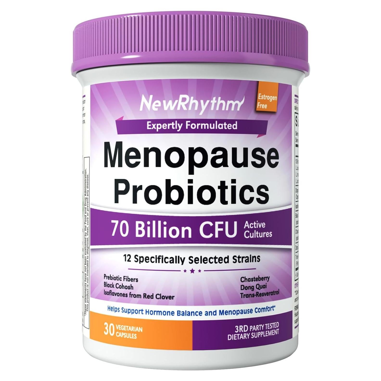 Probioticos NewRhythm para Menopausia 30 Cápsulas 7-en-1