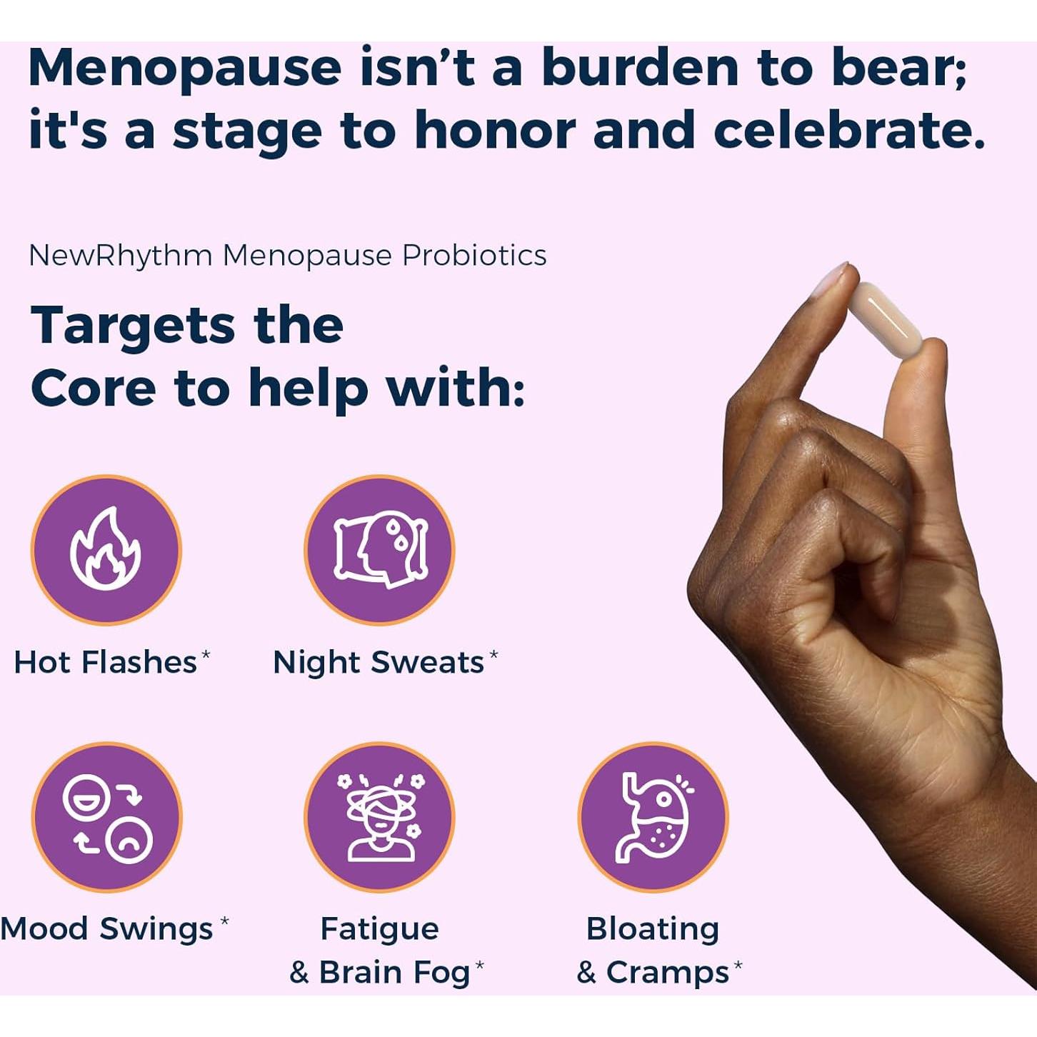 Probioticos NewRhythm para Menopausia 30 Cápsulas 7-en-1