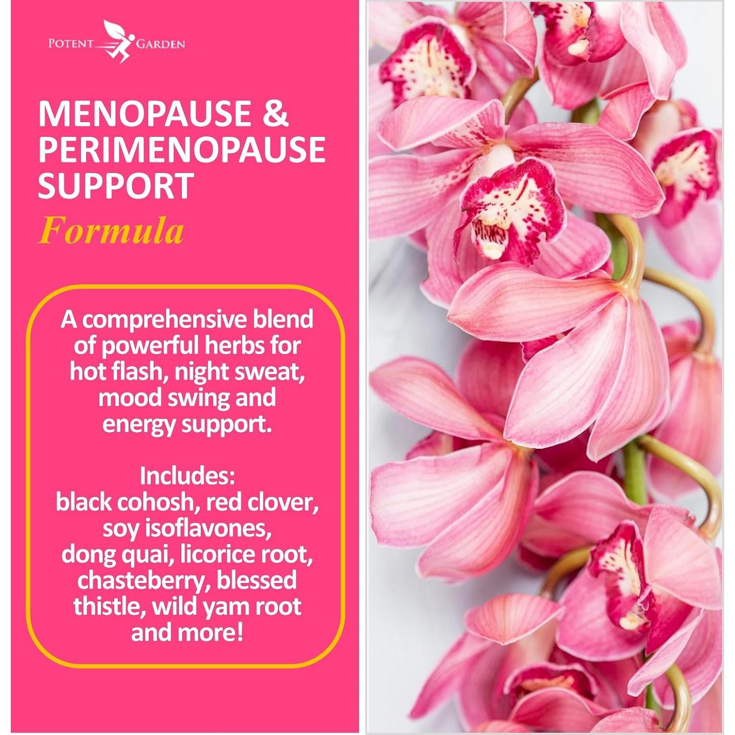 Suplemento Menopausia Potent Garden 60 Cápsulas Alivio Sofocos