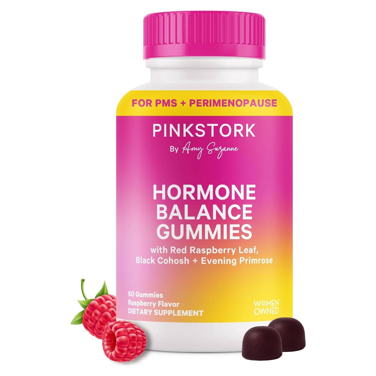 Gomitas Pink Stork Equilibrio Hormonal 60 Unidades - Soporte PMS