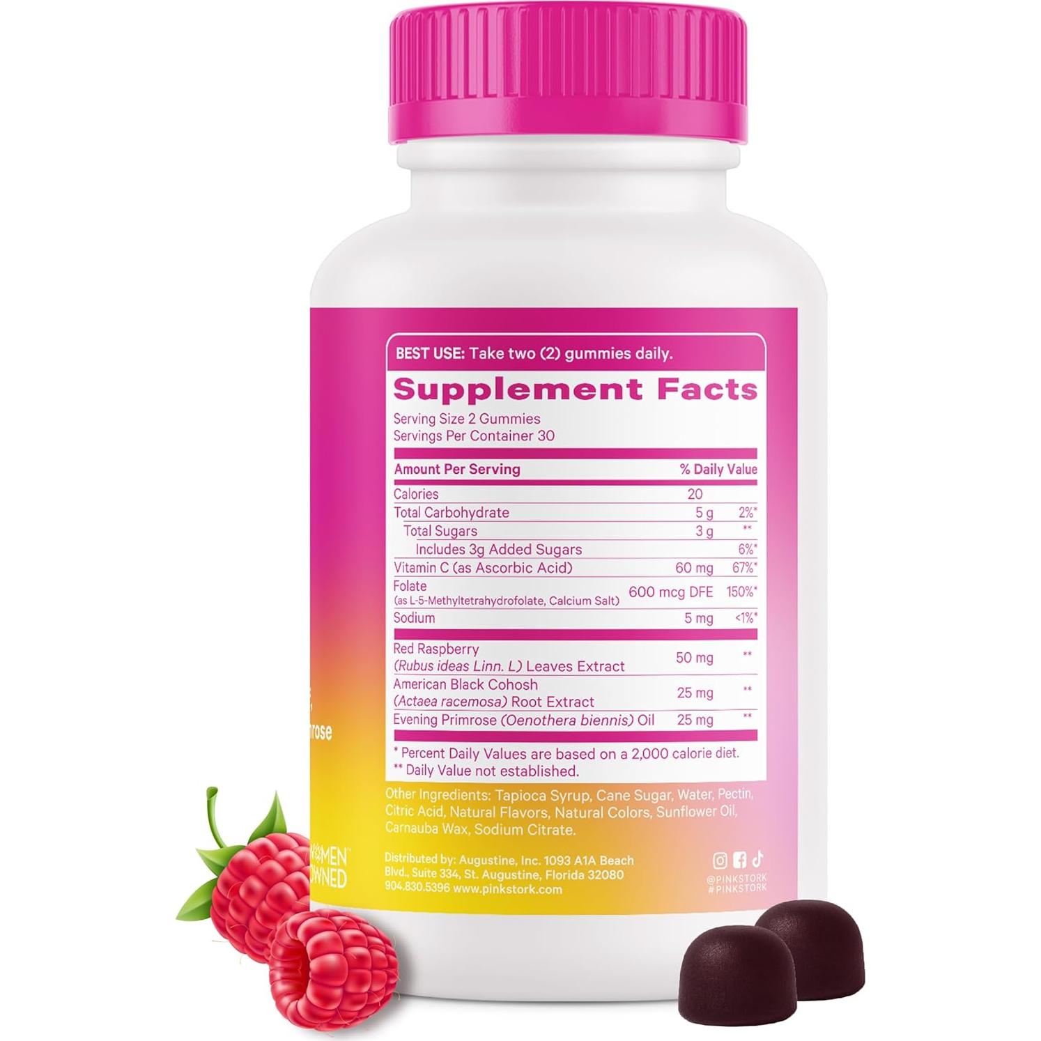 Gomitas Pink Stork Equilibrio Hormonal 60 Unidades - Soporte PMS