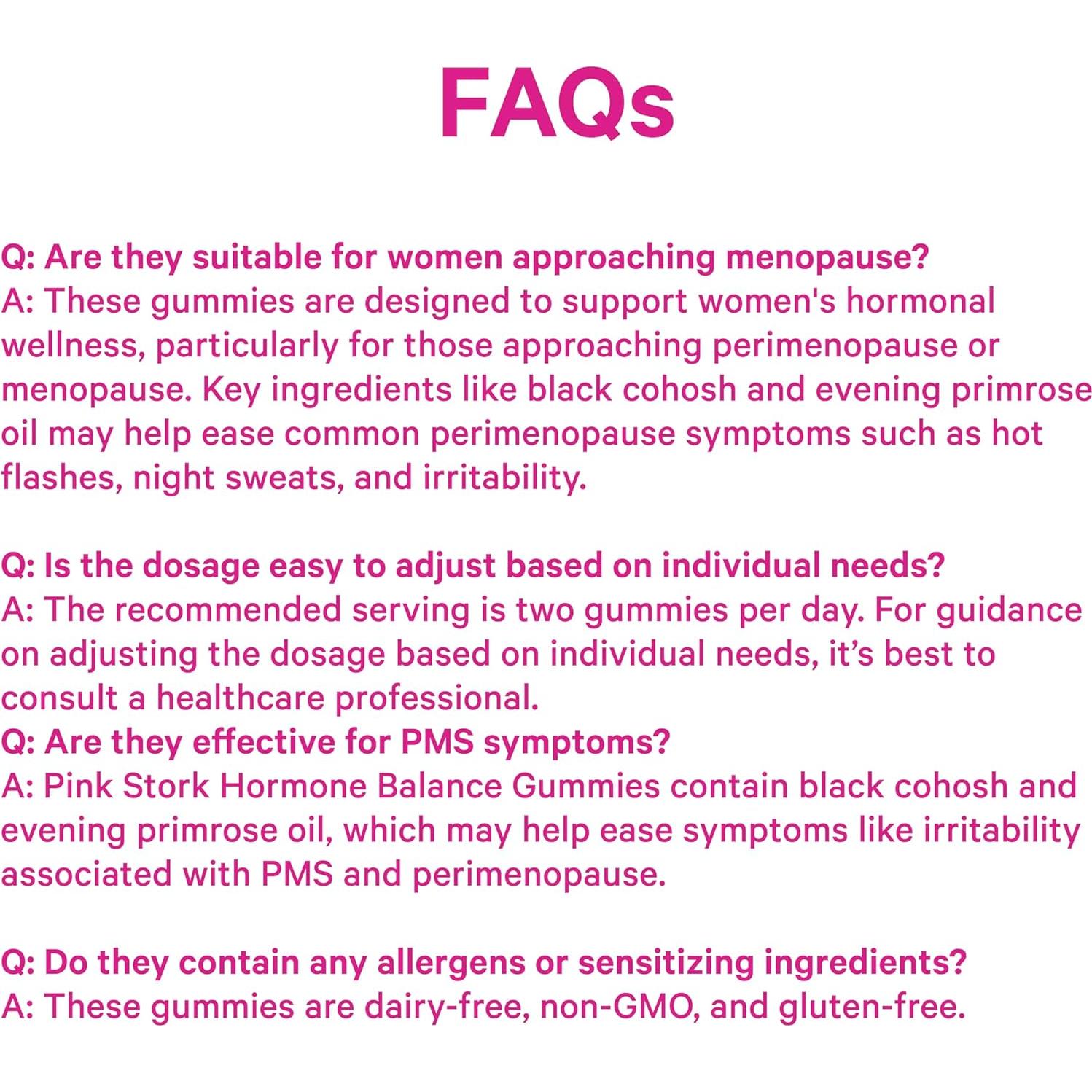 Gomitas Pink Stork Equilibrio Hormonal 60 Unidades - Soporte PMS