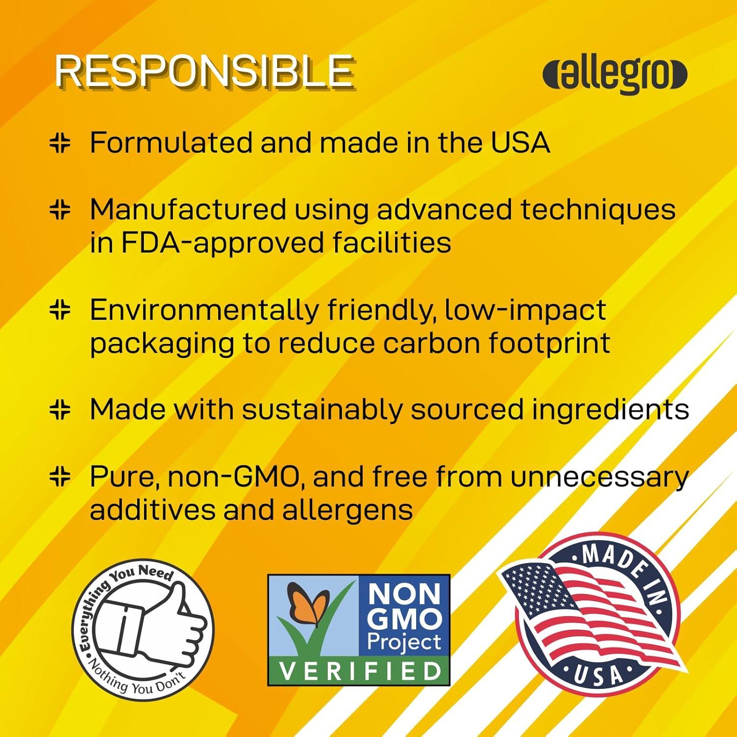 Suplemento Natural Allegro Alivio Menopausia 60 Cápsulas