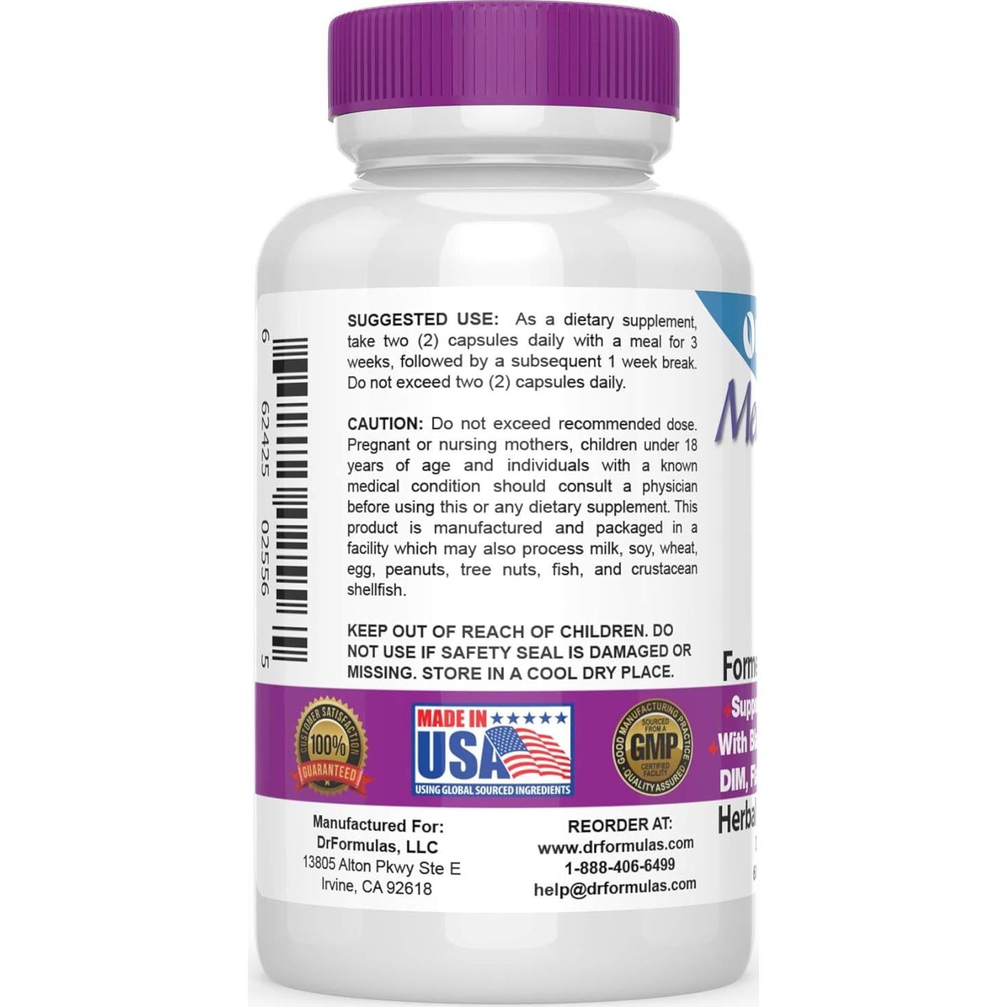 Suplemento Menopausia DrFormulas 60 Cápsulas Vegetarianas