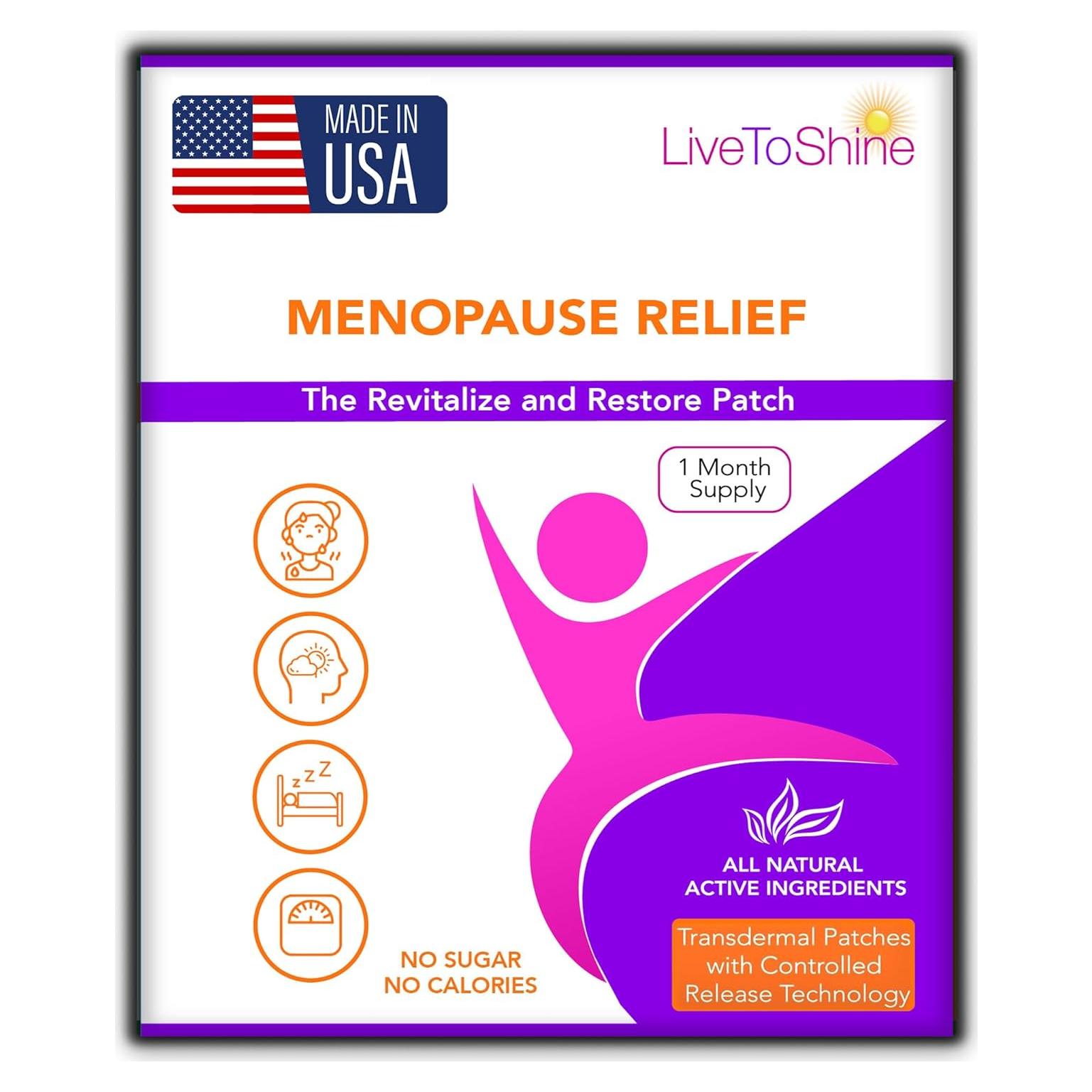 Parche Menopausia Live to Shine - 30 Parches Naturales