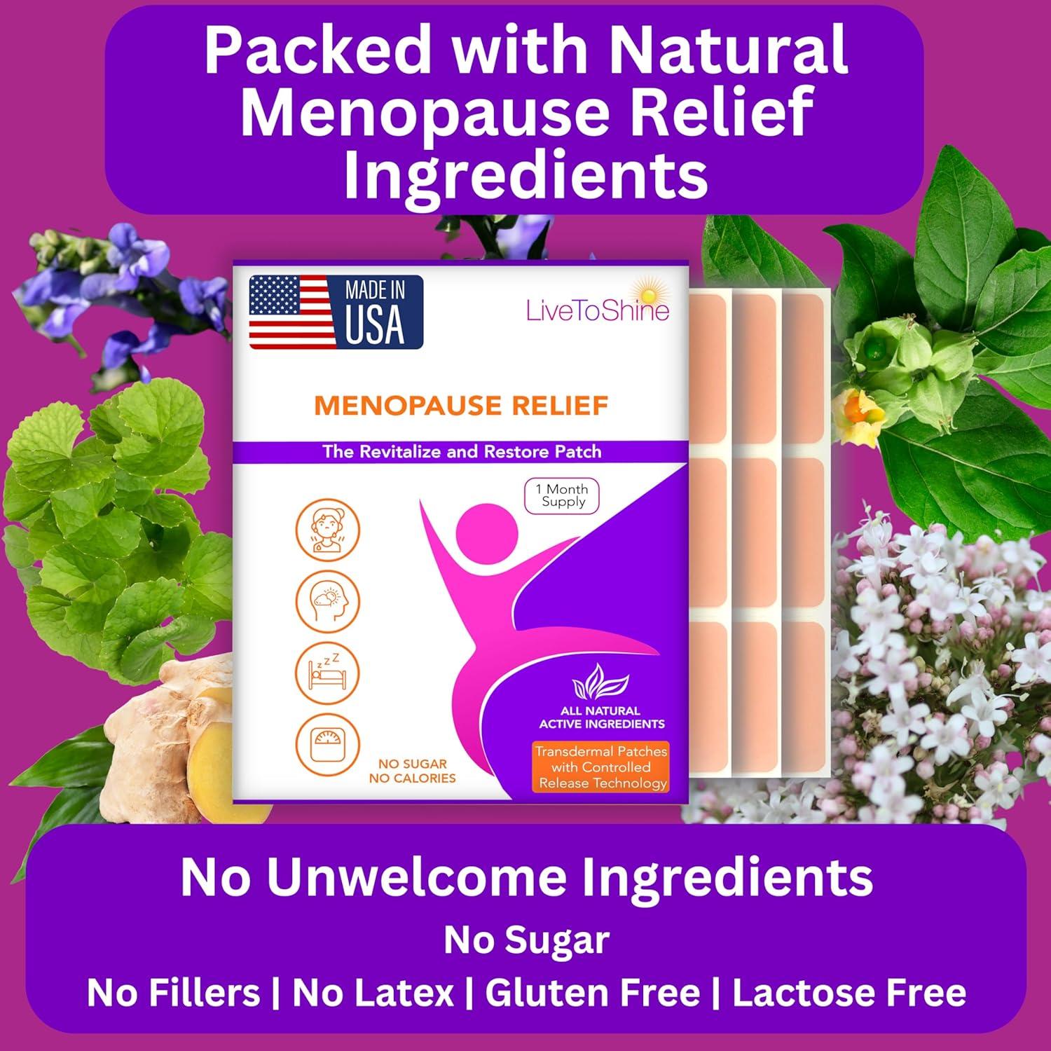 Parche Menopausia Live to Shine - 30 Parches Naturales