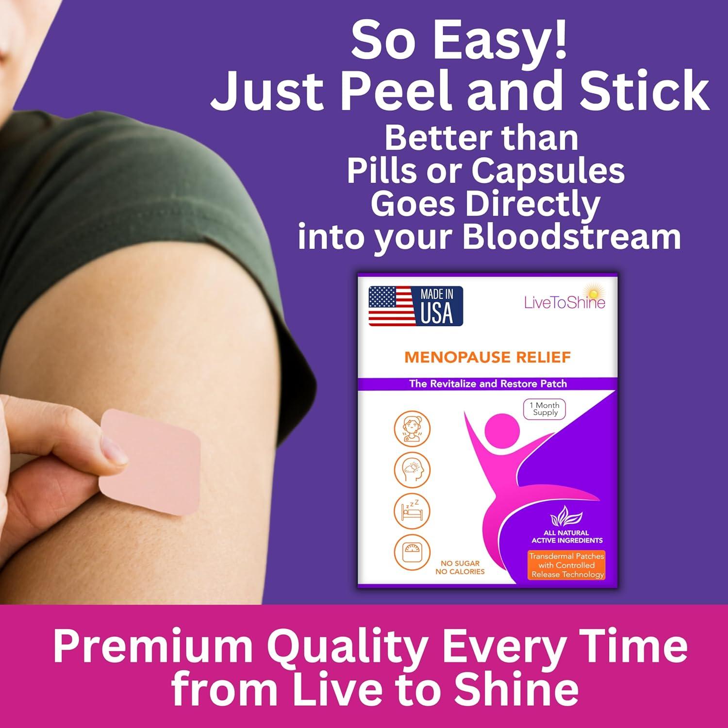 Parche Menopausia Live to Shine - 30 Parches Naturales