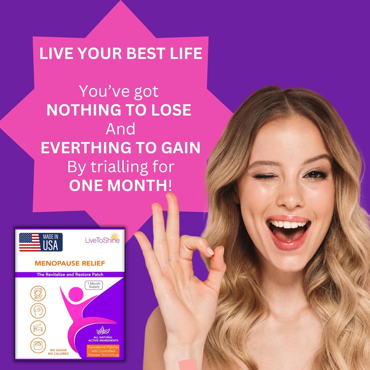 Parche Menopausia Live to Shine - 30 Parches Naturales