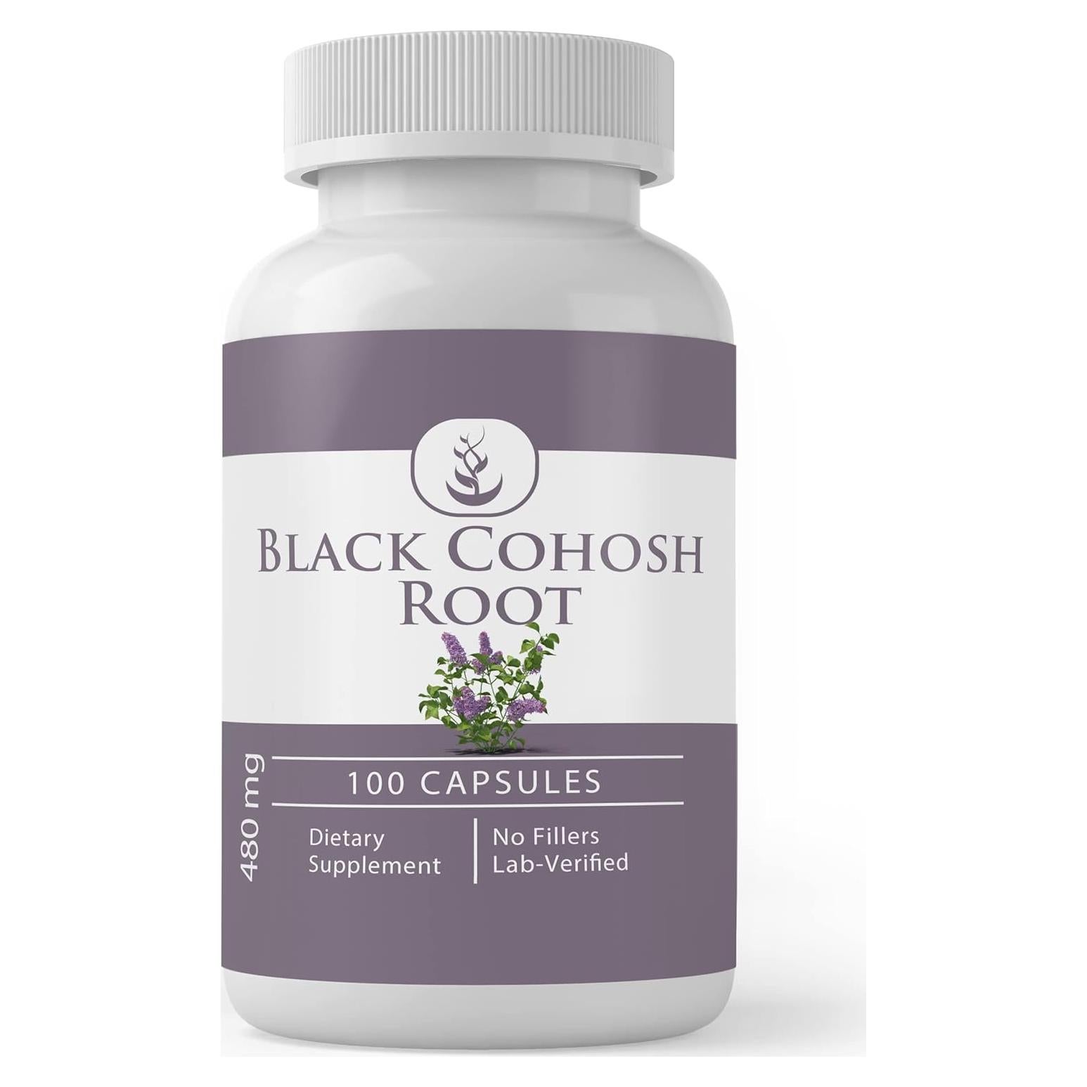 Raíz de Cohosh Negro Puro Ingredientes Originales 100 Cápsulas