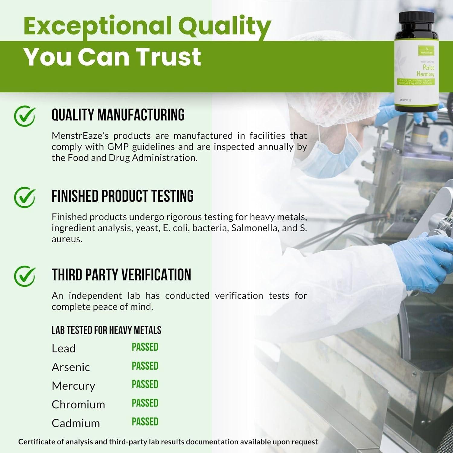 Suplemento Hormonal Natural MenstrEaze - 30 Cápsulas