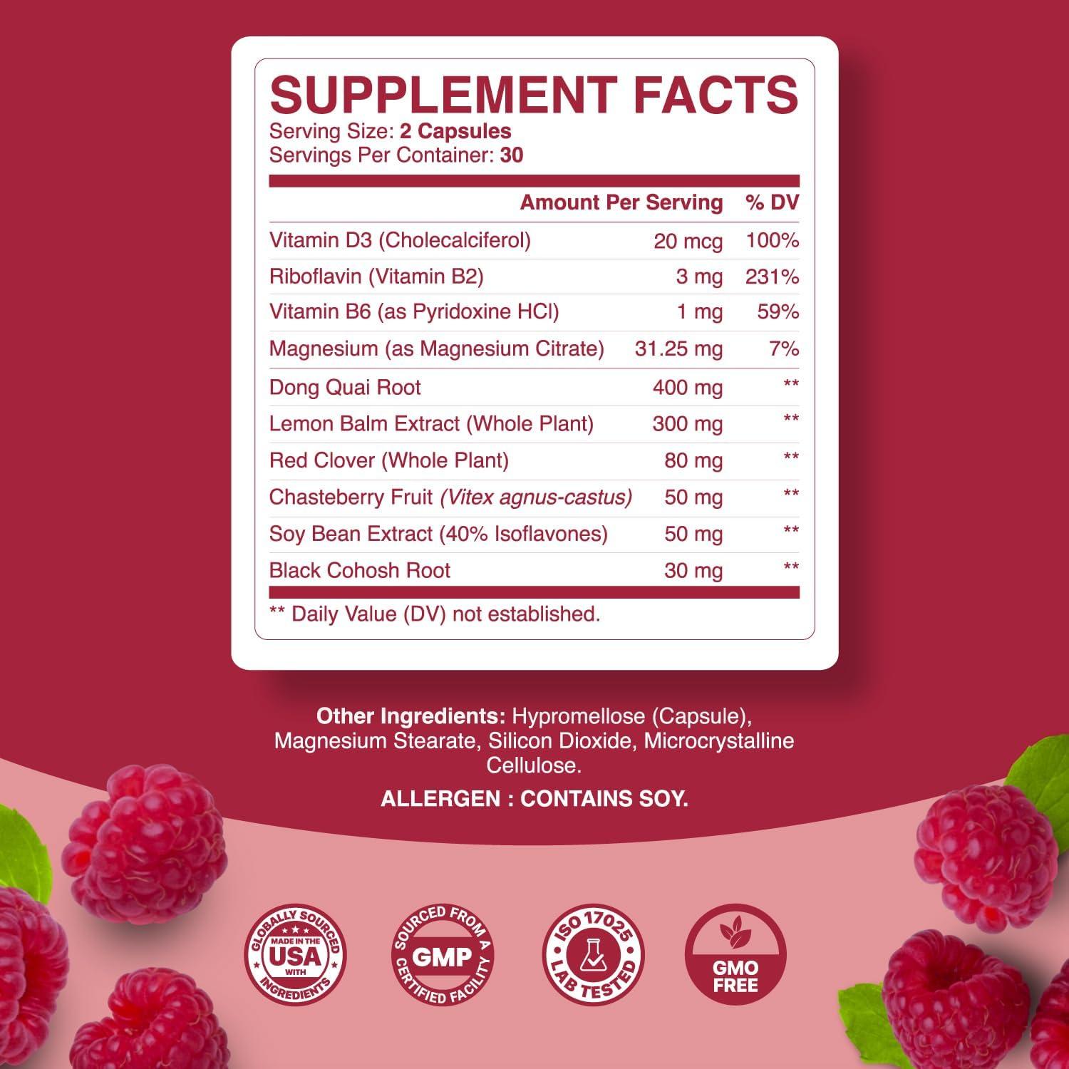 Suplemento Herbal Phytoral Menopausia 60 Cápsulas - Alivio Sofocos