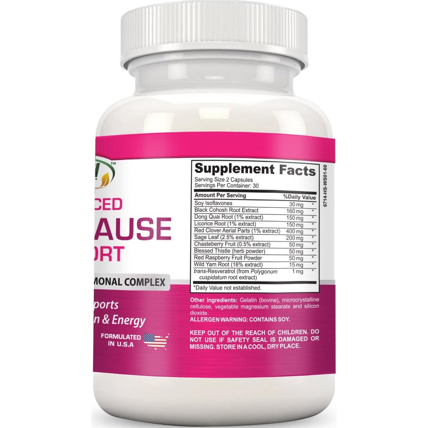 Soporte Natural para la Menopausia Gold Banner - 100% Natural