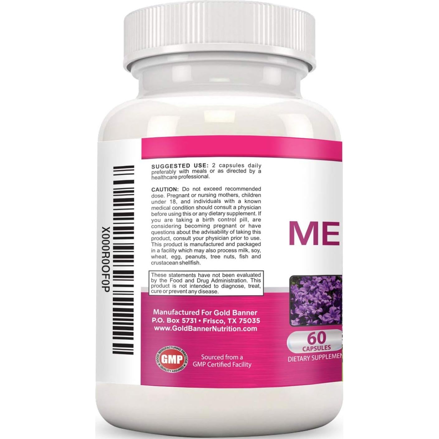 Soporte Natural para la Menopausia Gold Banner - 100% Natural