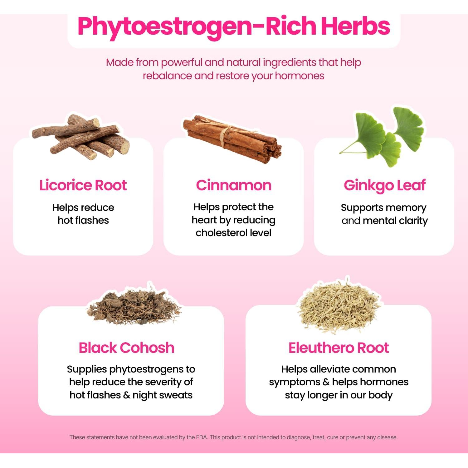 Té VoomVaya para Menopausia - Alivio Natural con Trébol Rojo - 30 Bolsitas