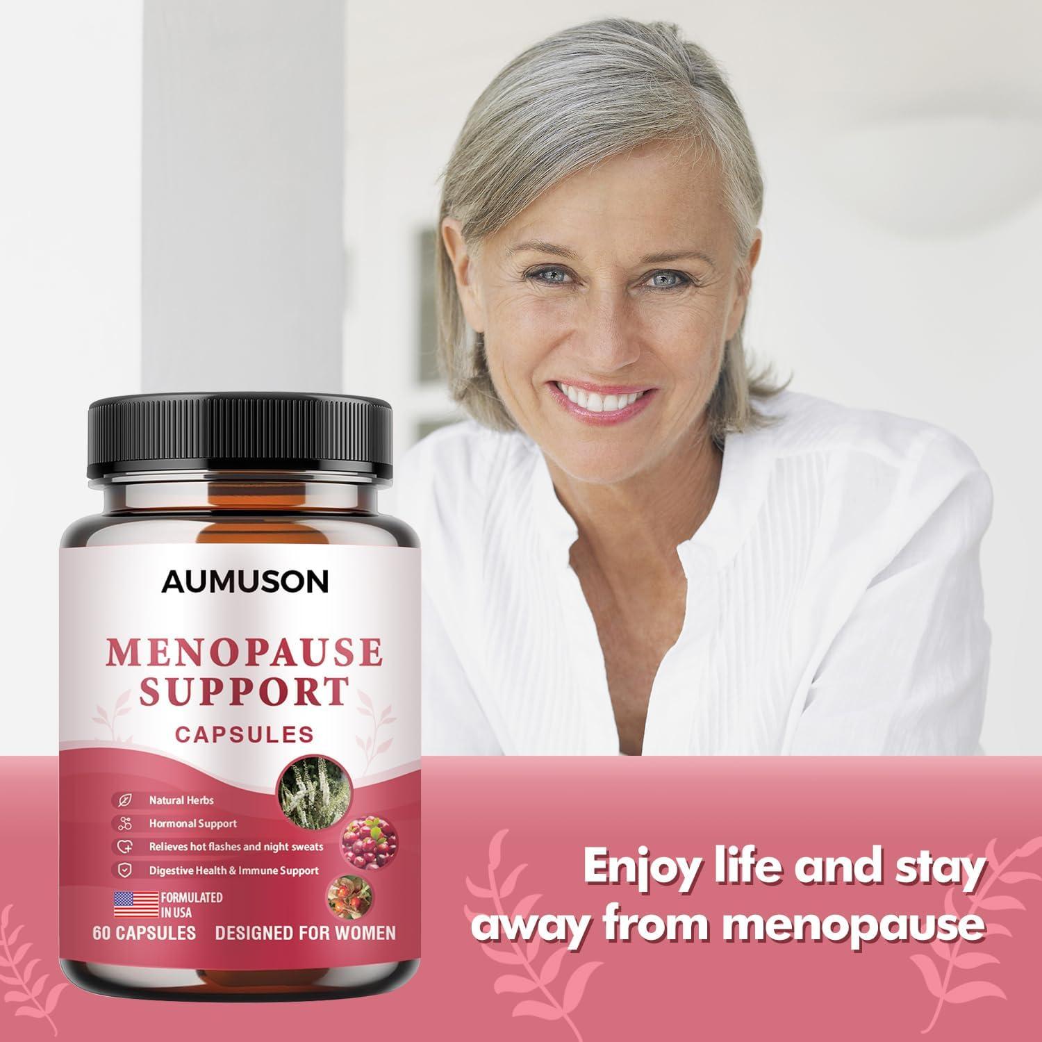 Cápsulas de Vitaminas Herbal 12-en-1 para Menopausia - AUMUSON