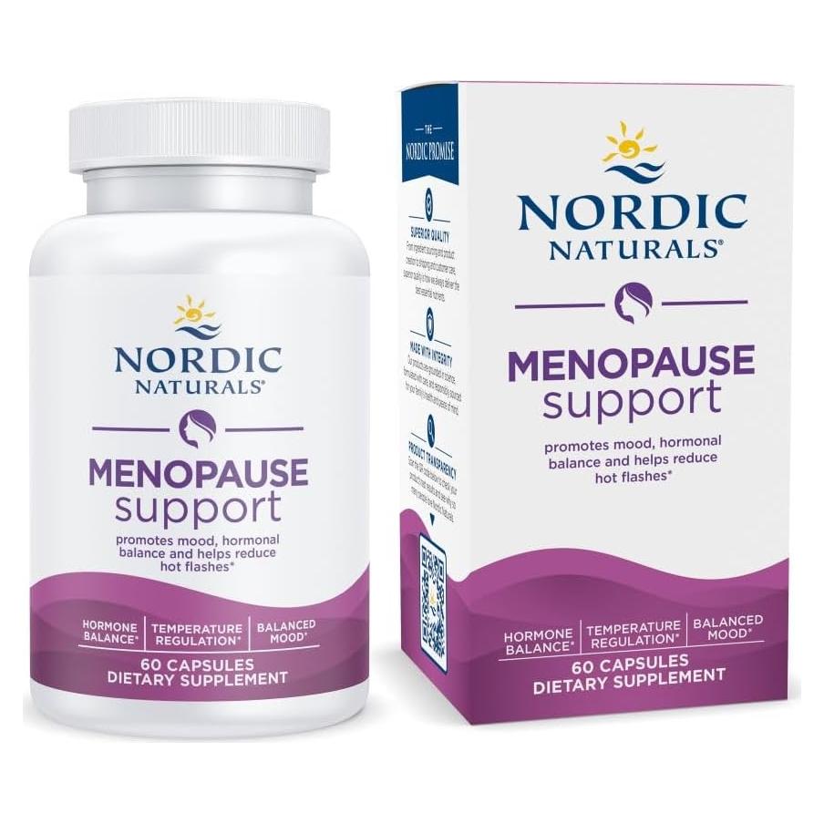 Suplemento Menopausia Nordic Naturals - 60 Cápsulas - Equilibrio Hormonal y Estado de Ánimo