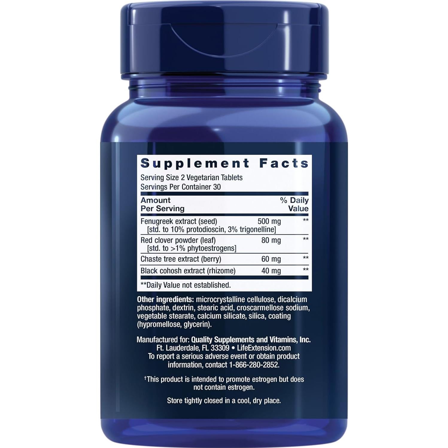 Equilibrio de Estrógeno Elite - Suplemento Menopausia 60 Tabletas