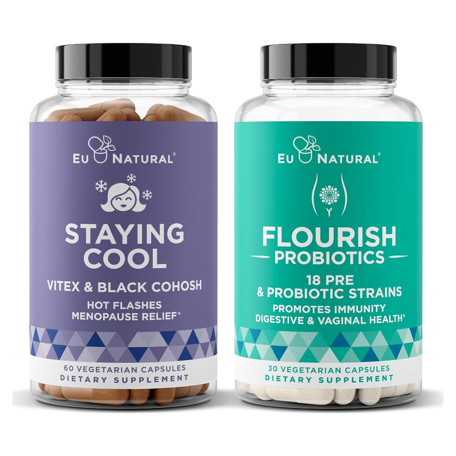 Suplemento Menopausia Eu Natural - Alivio Hormonal y Probioticos