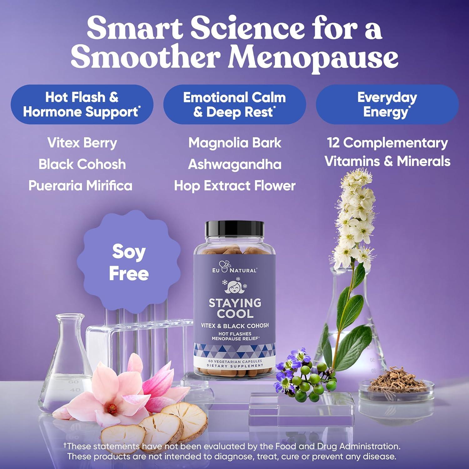 Suplemento Menopausia Eu Natural - Alivio Hormonal y Probioticos