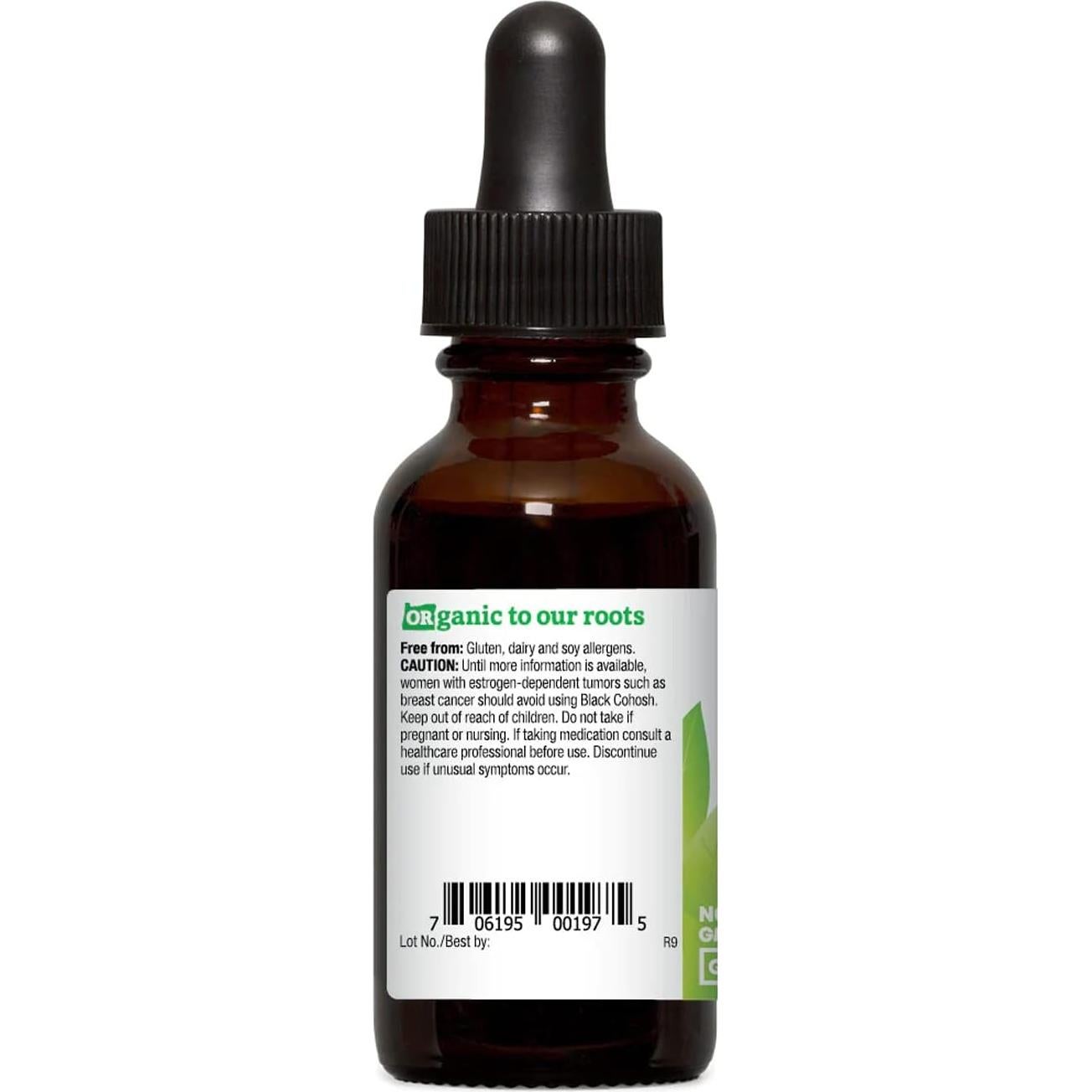Extracto Orgánico de Cohosh Negro Oregon's Wild Harvest 30ml