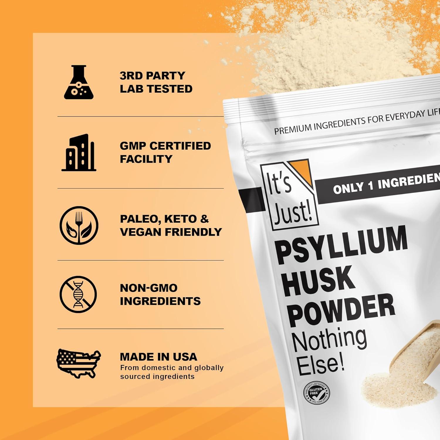 Polvo de Cáscara de Psyllium 283.5g 138 Foods - Fibra Dietética