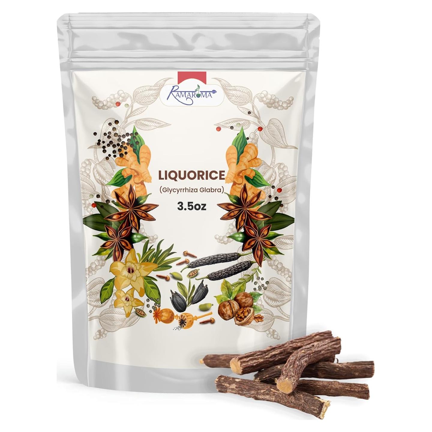 Raíz de Regaliz (Mulethi) Ramaroma 100g - Especias Naturales