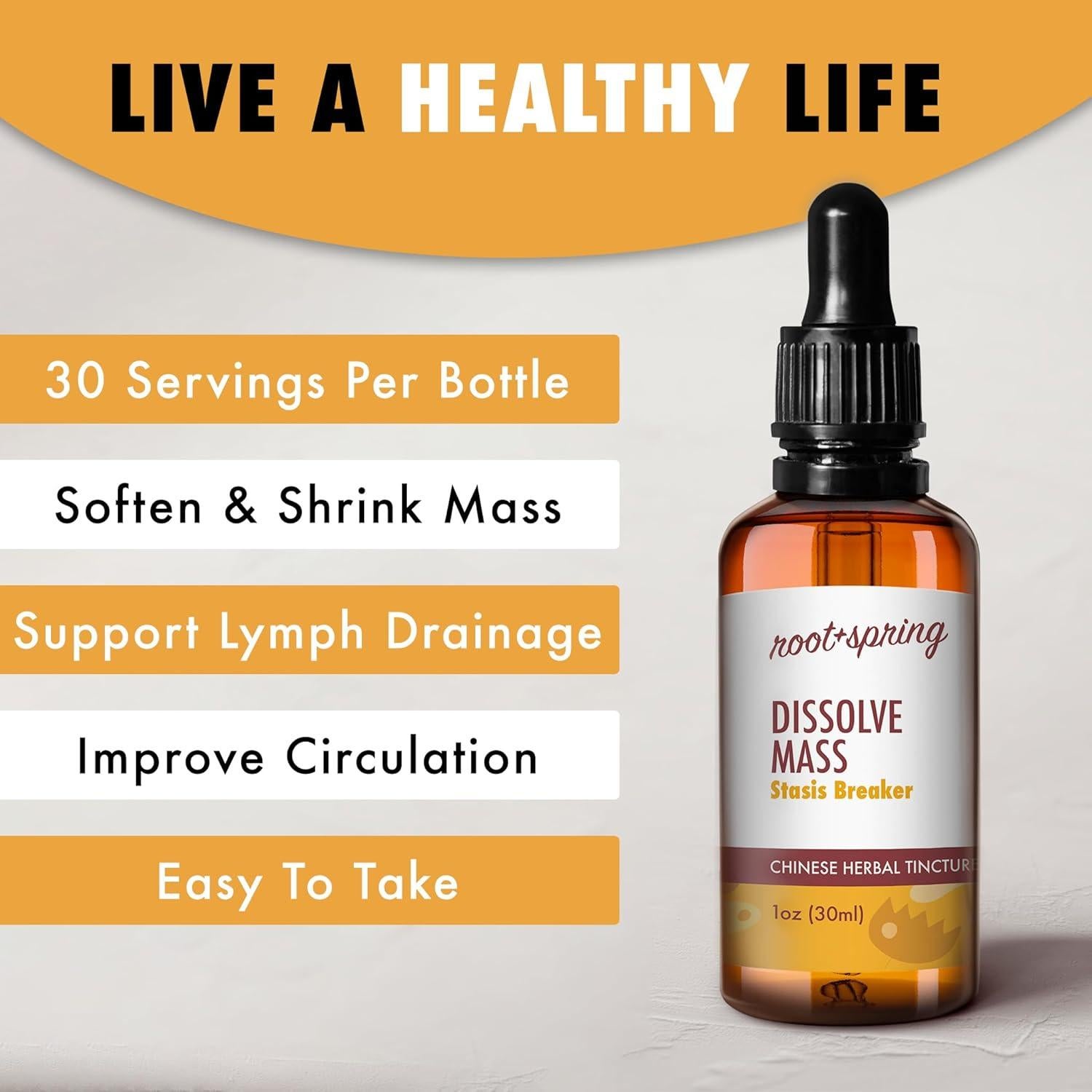 Dissolve Mass - Tintura Herbal Concentrada 30 ml x 4 - root + spring