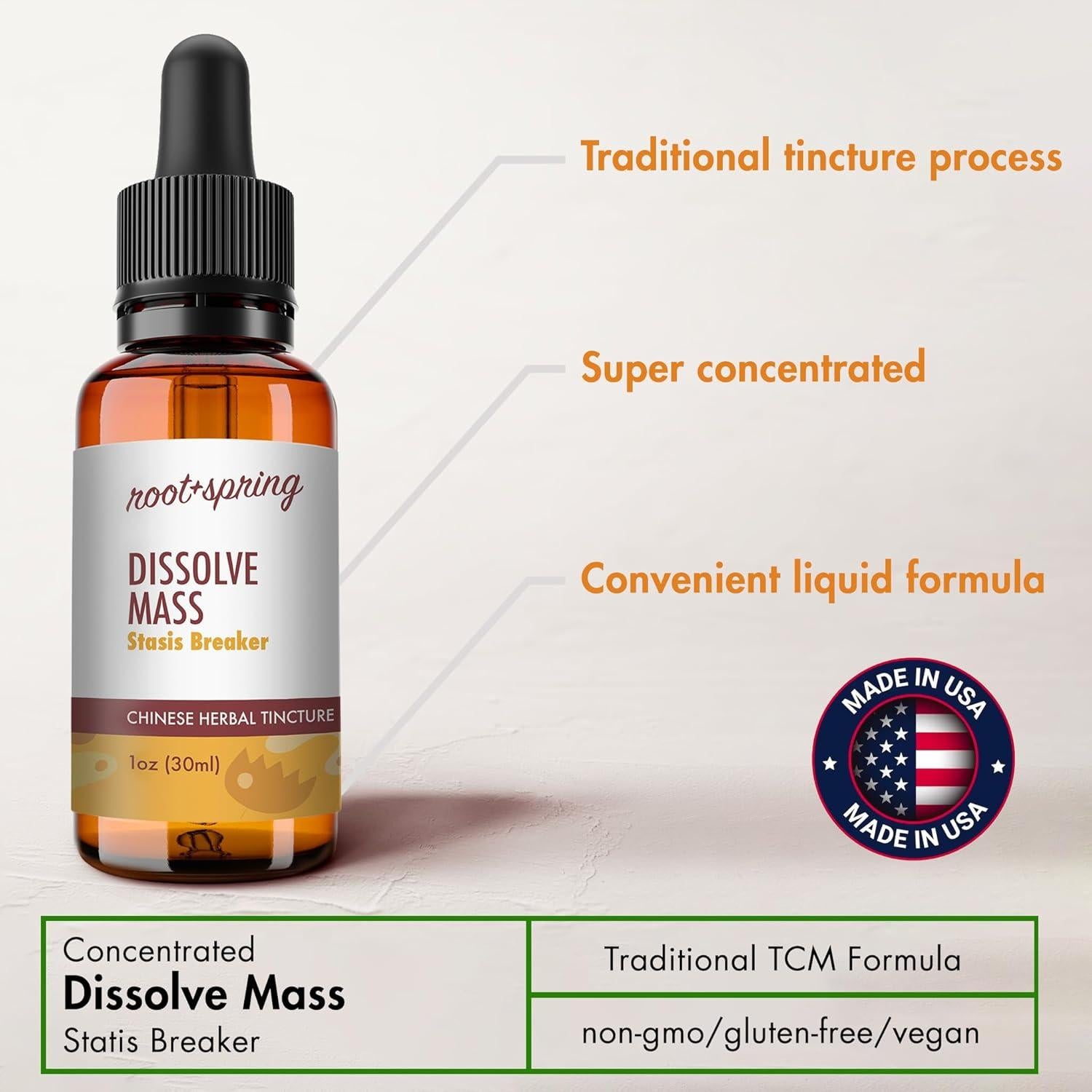 Dissolve Mass - Tintura Herbal Concentrada 30 ml x 4 - root + spring