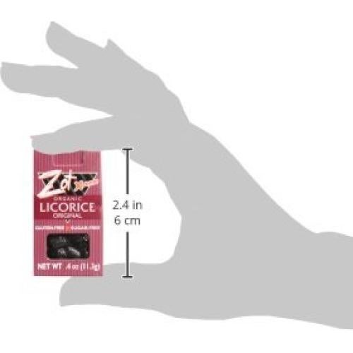 Dulces de Regaliz Orgánico ZOT Original 68g (Paquete de 6)