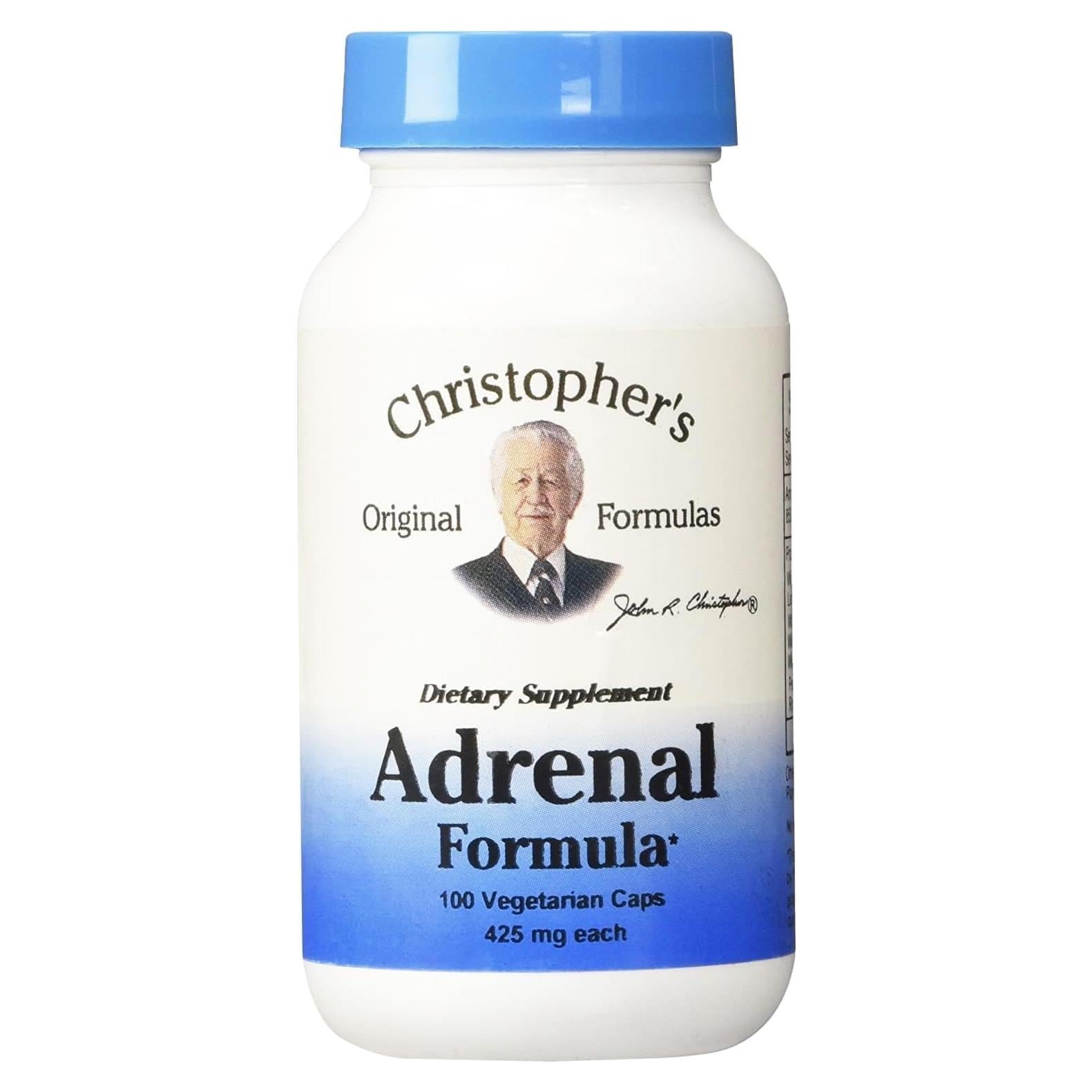 Fórmula Adrenal Christopher - Suplemento Natural 100 Cápsulas