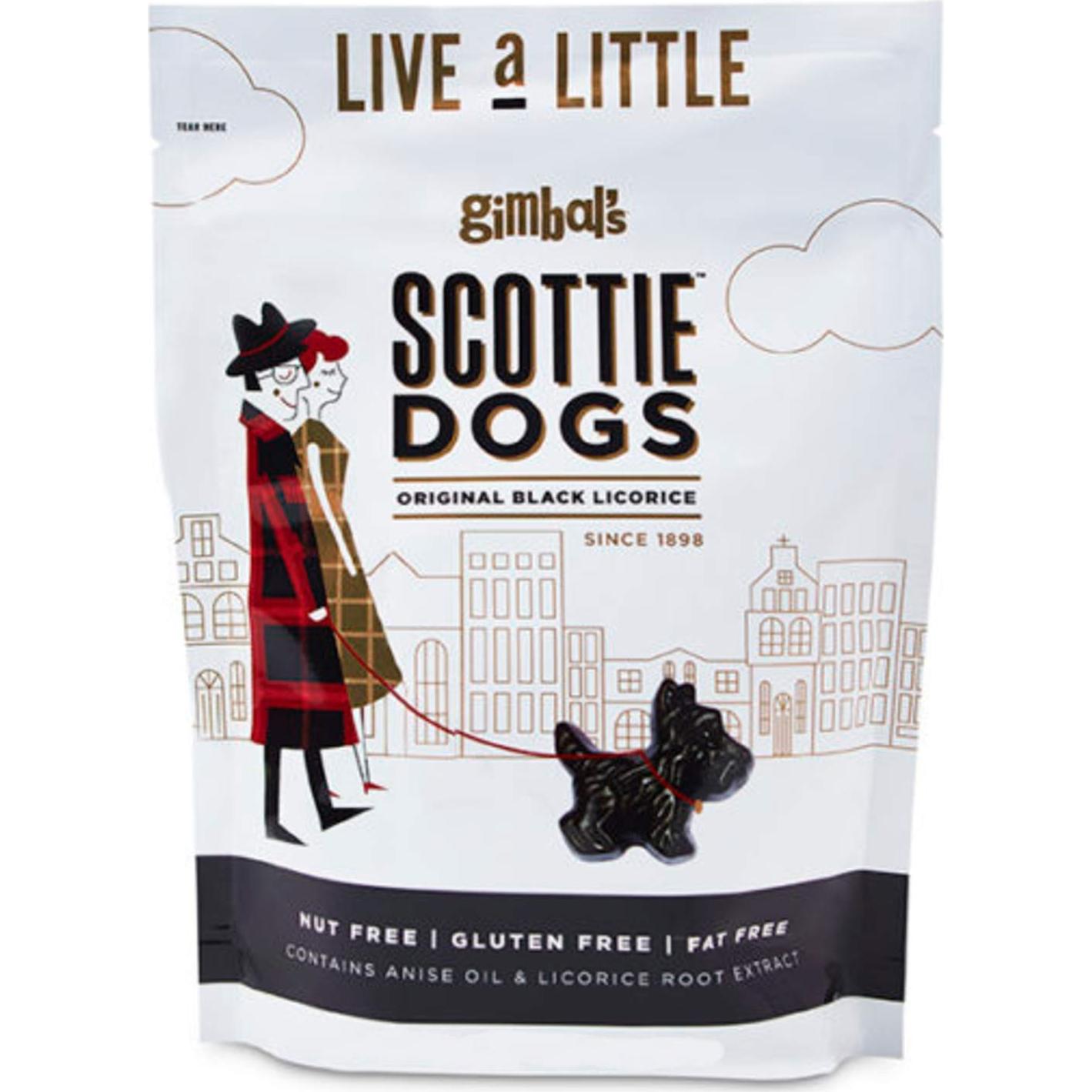 Caramelos Gimbal's Perros Scottie Regaliz Natural 340g
