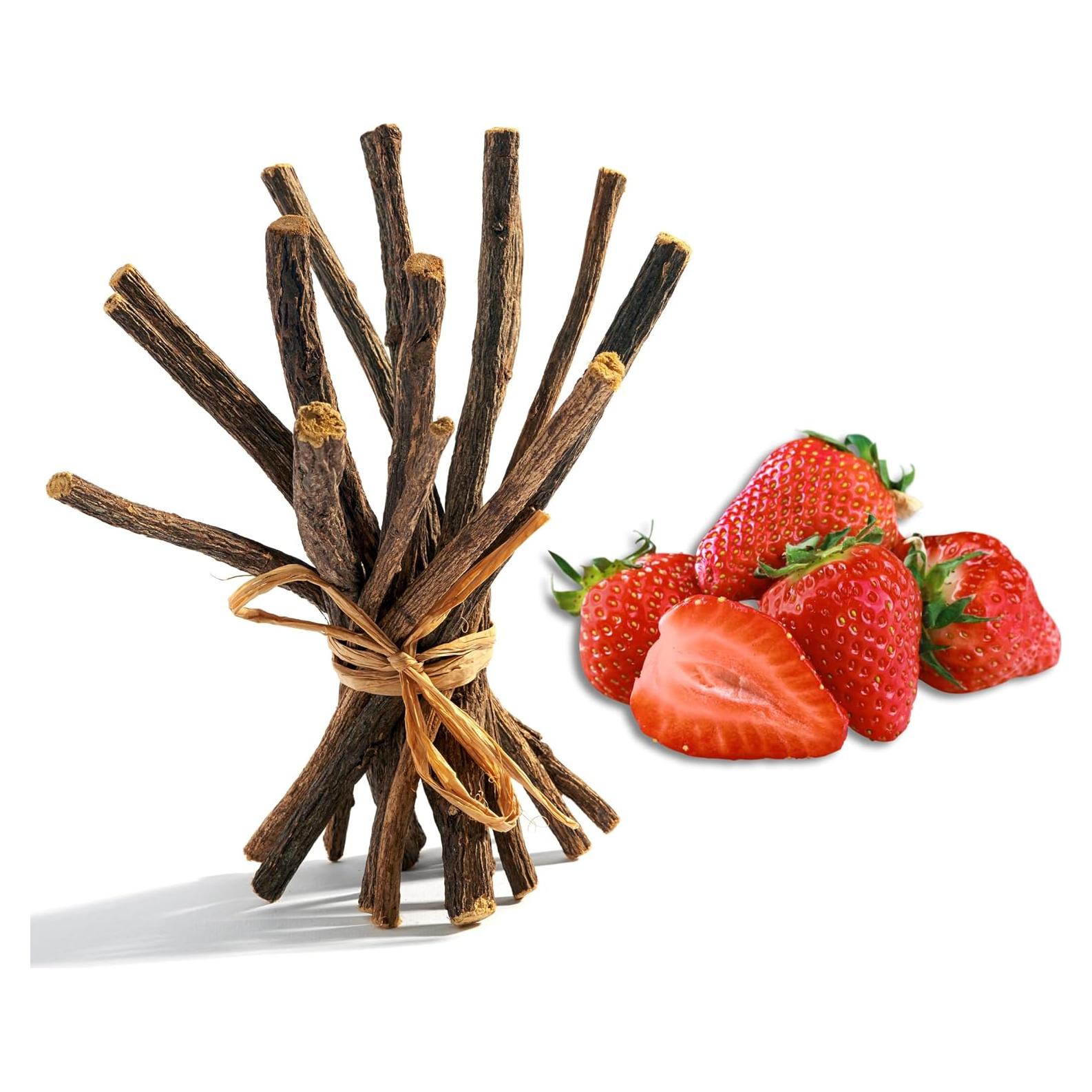 Palitos de Regaliz Sabor Fresa Aroma Depot 100% Natural 17 cm