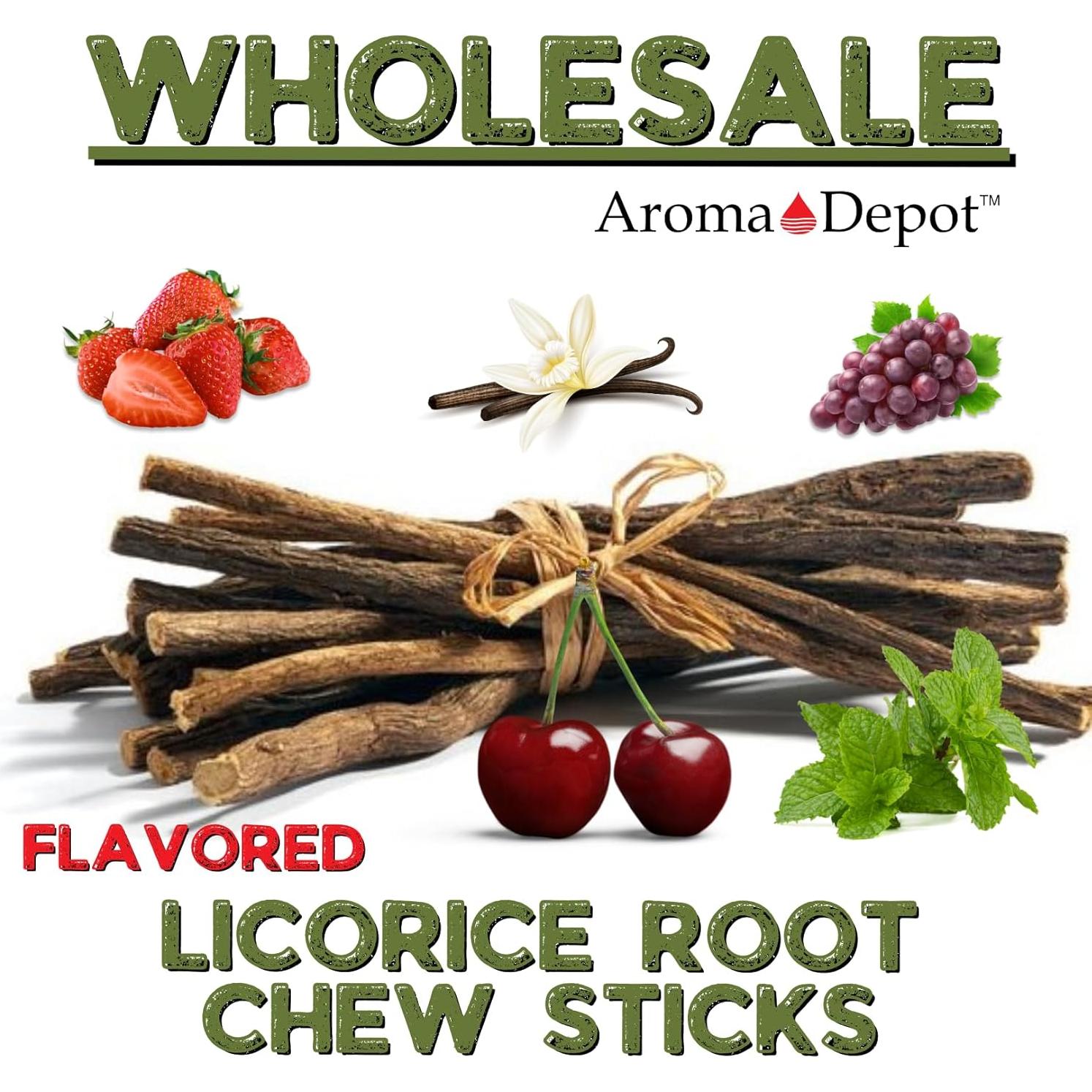 Palitos de Regaliz Sabor Fresa Aroma Depot 100% Natural 17 cm