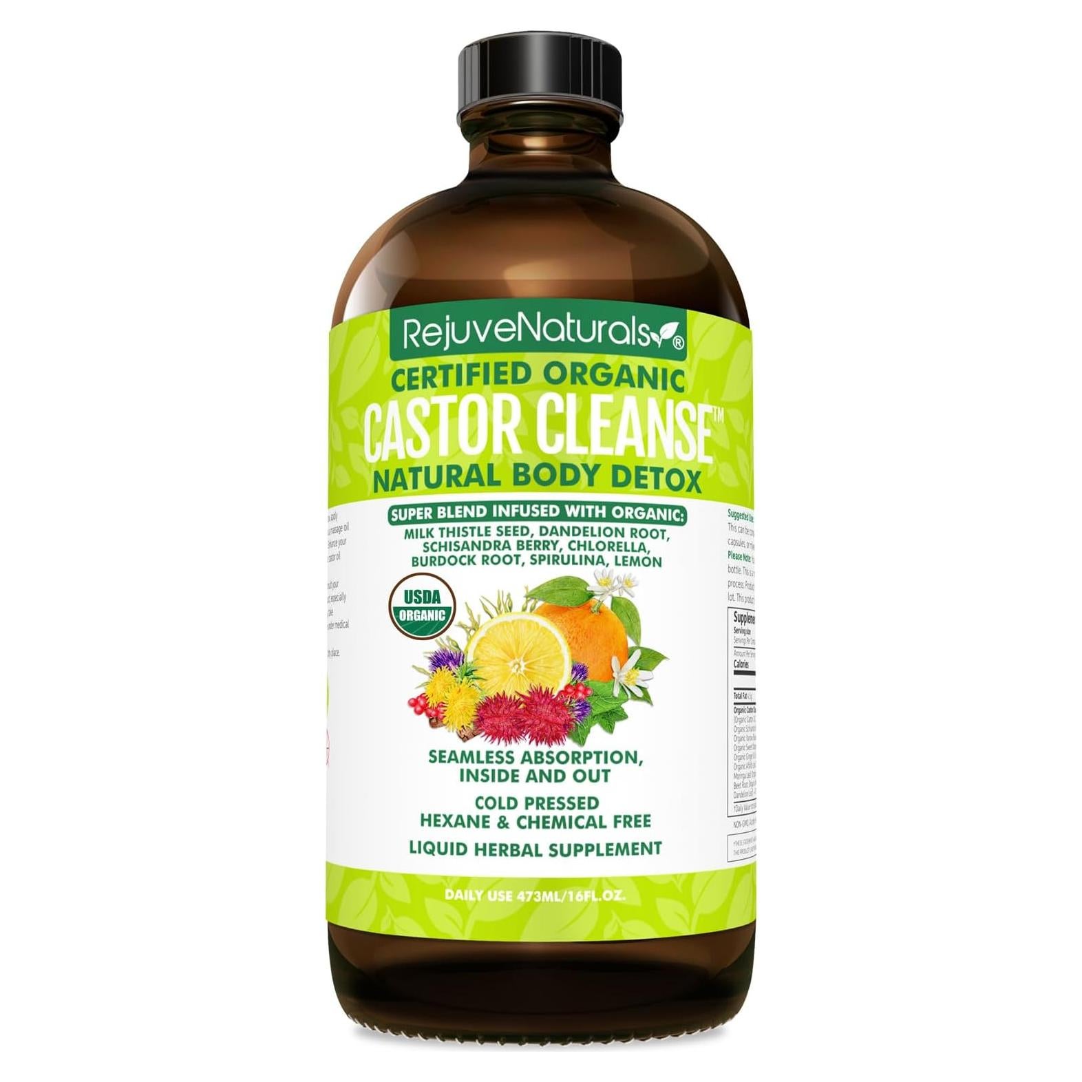 Limpieza de Ricino RejuveNaturals 473ml - Detox Orgánico