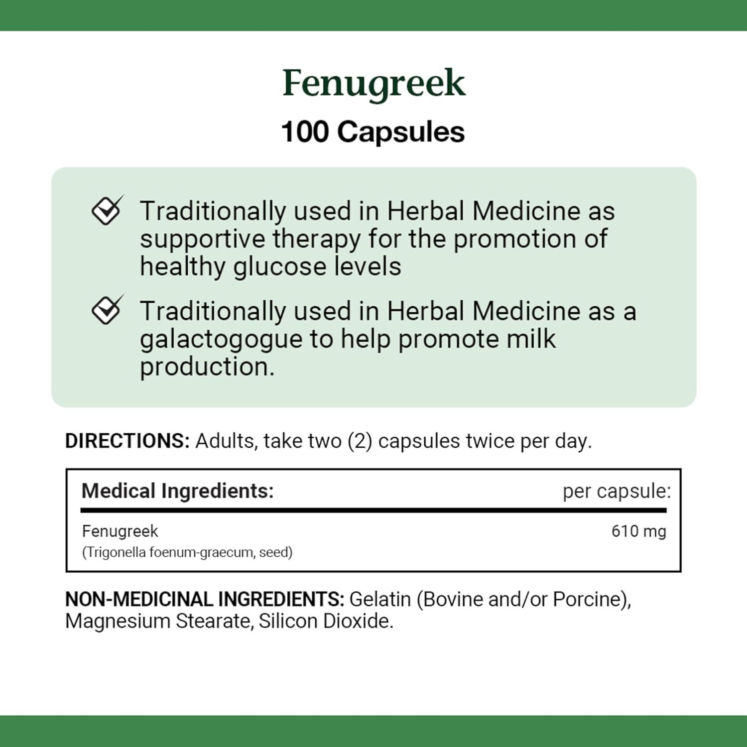 Fenogreco Nature's Bounty 100 Cápsulas 113g Suplemento Herbal