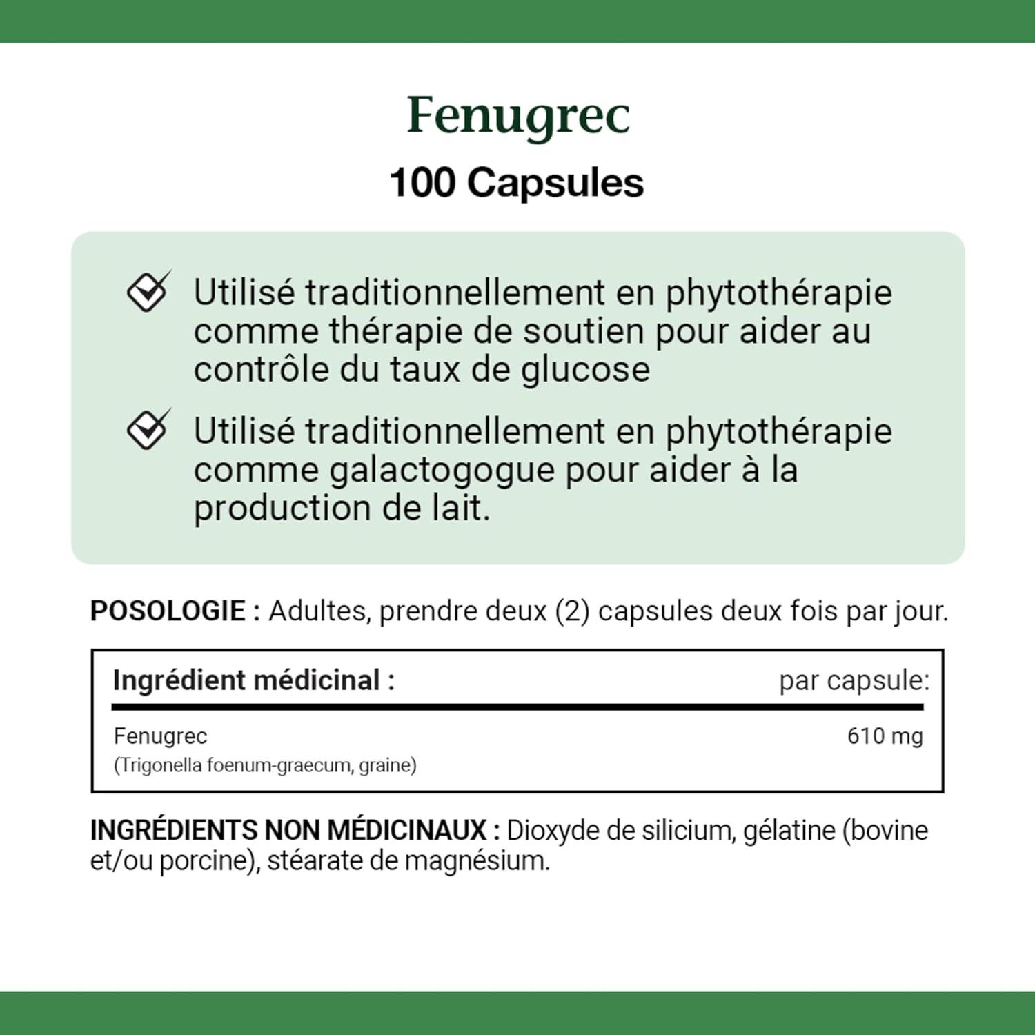 Fenogreco Nature's Bounty 100 Cápsulas 113g Suplemento Herbal