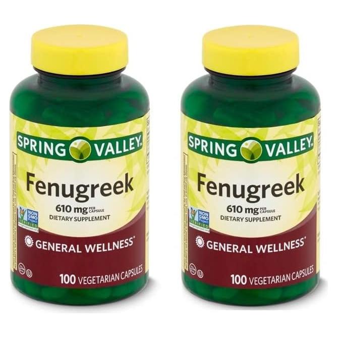 Suplemento Dietético Fenogreco Spring Valley 610 mg 100 Cápsulas