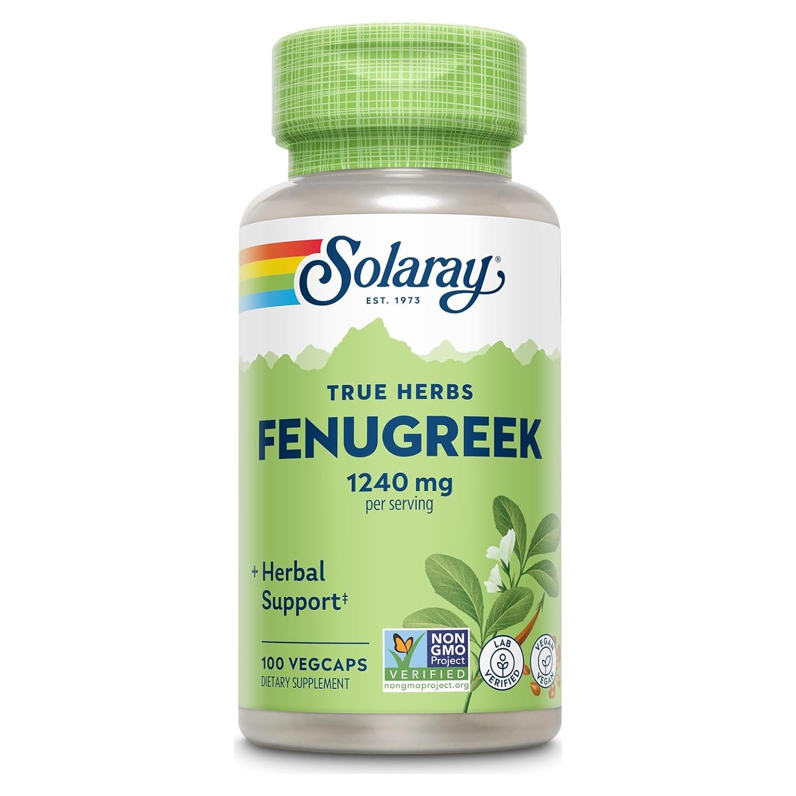 Semillas de Fenogreco Solaray 1240 mg - 50 VegCaps