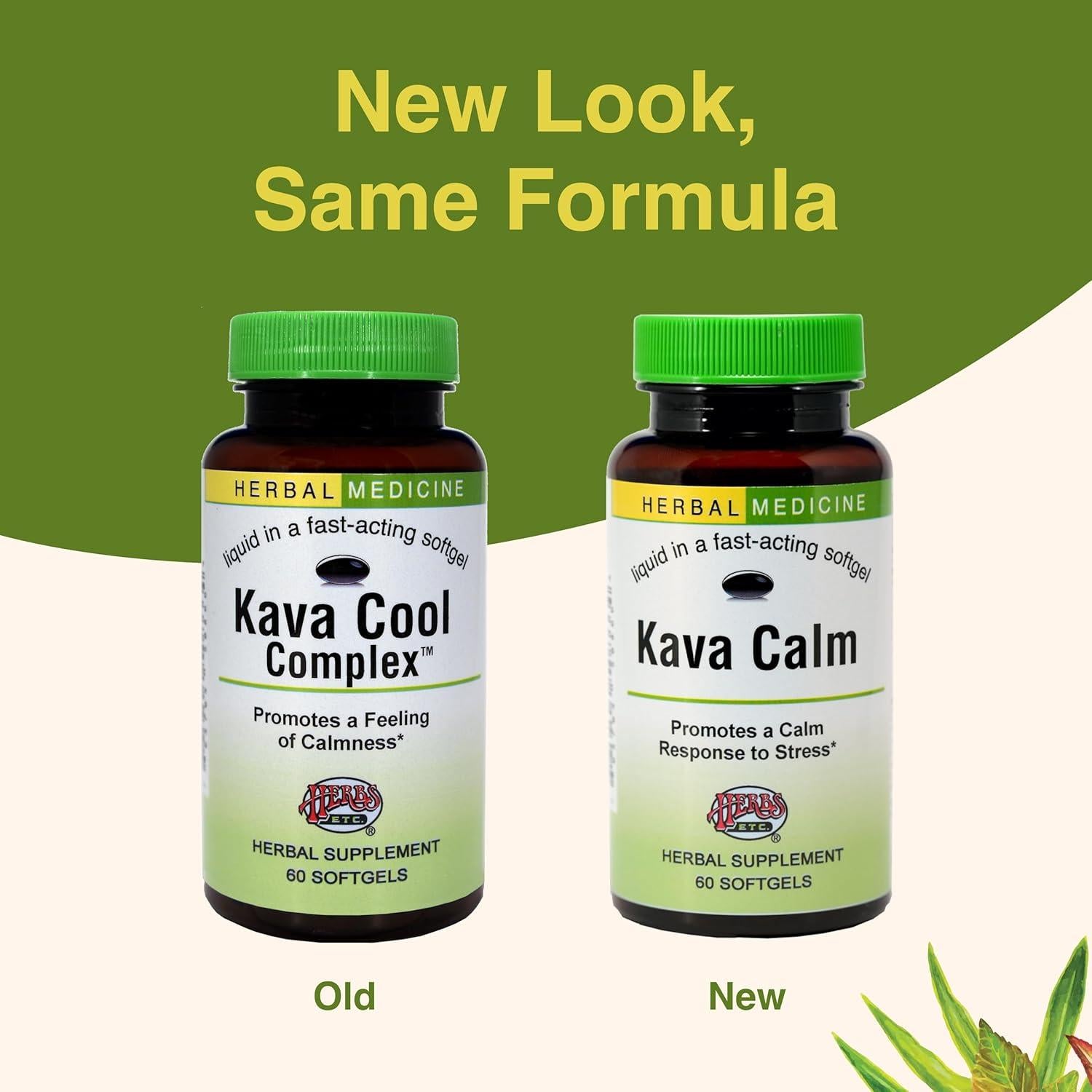 Suplemento Herbal Kava Calm Complex Herbs Etc. 60 Gelatinas