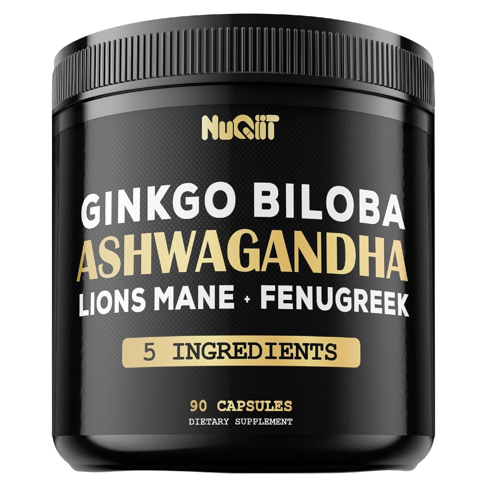 Cápsulas de Ashwagandha 12000mg Nuqiit - 90 Veganas